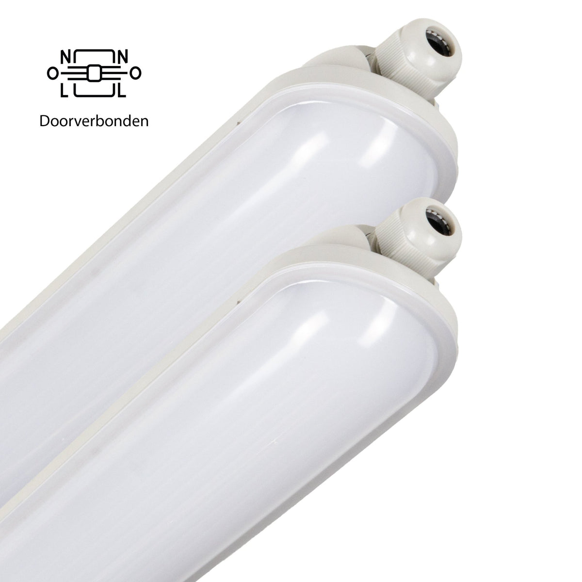 2 PACK - LED's Light Pro Premium LED TL armatuur compleet 150 cm - Waterdicht - 3680 lm TL verlichting LED.nl