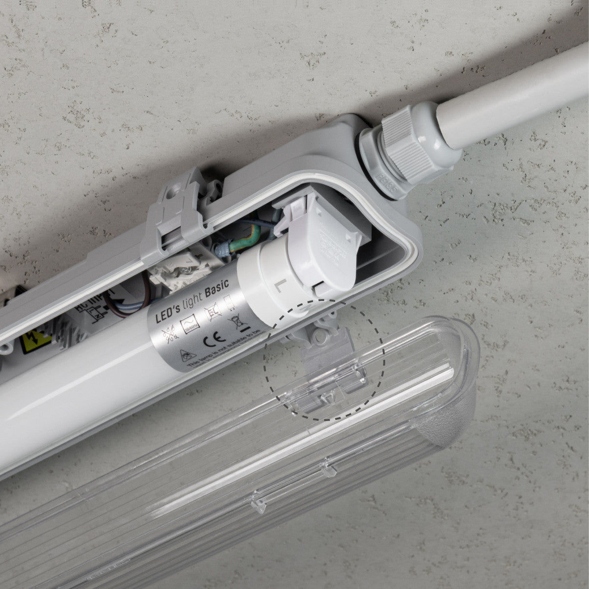 LED's Light LED TL armatuur 150 cm compleet met LED TL buis - 2880lm TL verlichting LED.nl