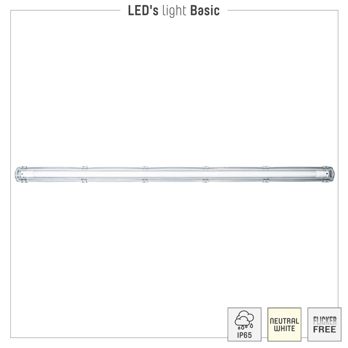 4 PACK - LED's Light TL Armatuur LED compleet 120 cm - Armatuur met LED Buis - Waterdicht - 2160lm TL verlichting LED.nl