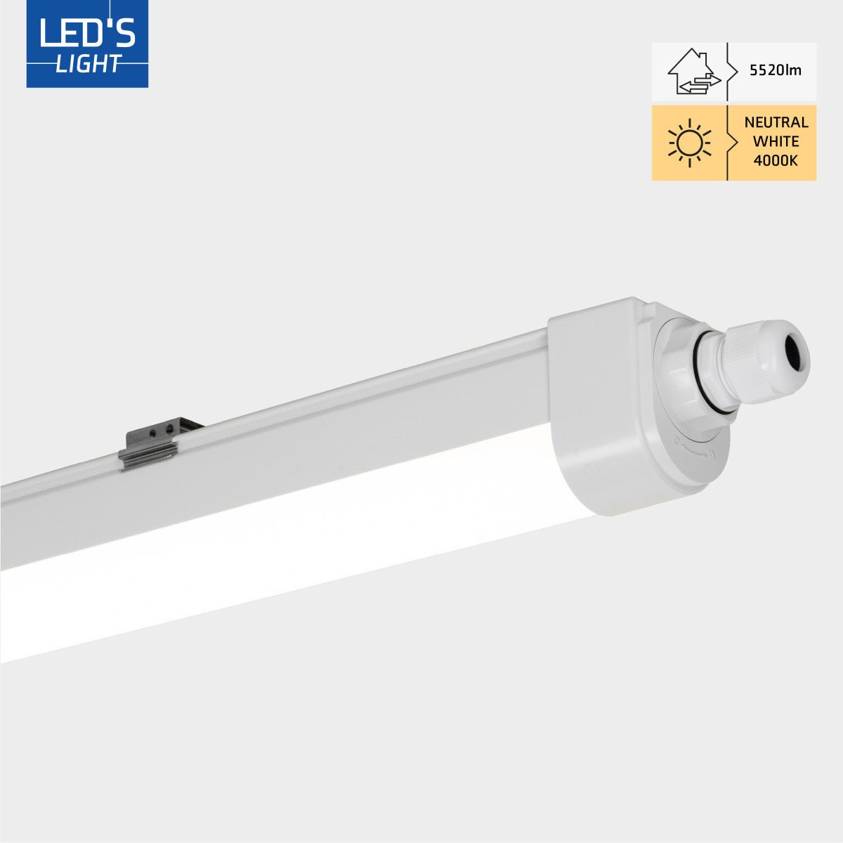 2 PACK - LED's Light TL armatuur met Strip - Koppelbaar - 46W 150cm 5520lm 4000K LED.nl