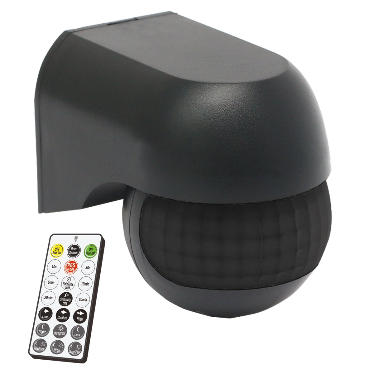 LED's Light 2-in-1 Bewegingsmelder met Afstandsbediening - Detecteert schemer en beweging - Zwart Sensoren LED.nl