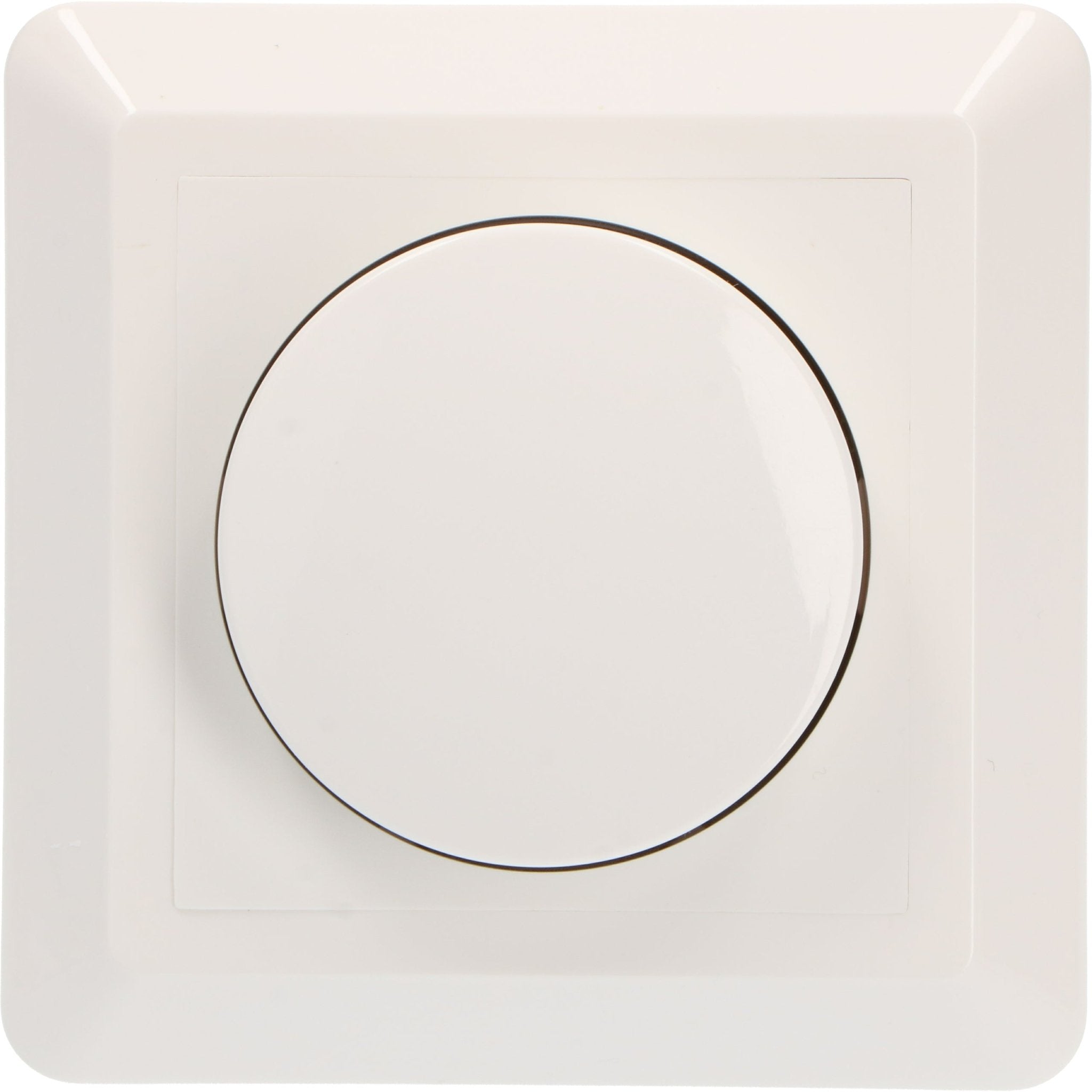 LED's Light Complete Dimmerknop met Frame - Wit - Past in frames van GIRA, JUNG, Busch-Jaeger Dimmers LED.nl