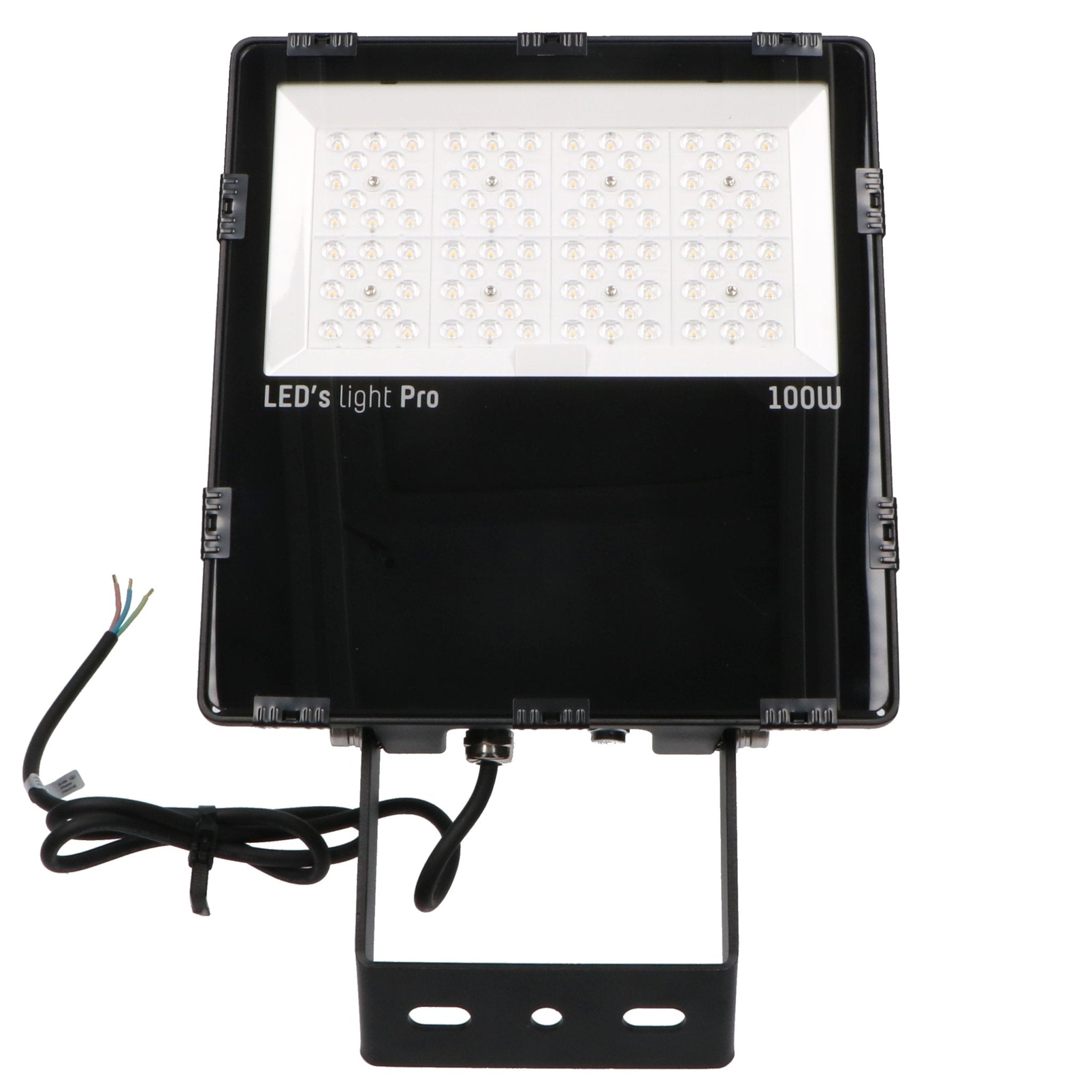 LED's Light pro HeavyDuty LED Schijnwerper 100W - Waterdicht (IP66) & Corrosiebestendig (C4) - Zwart Schijnwerpers LED.nl