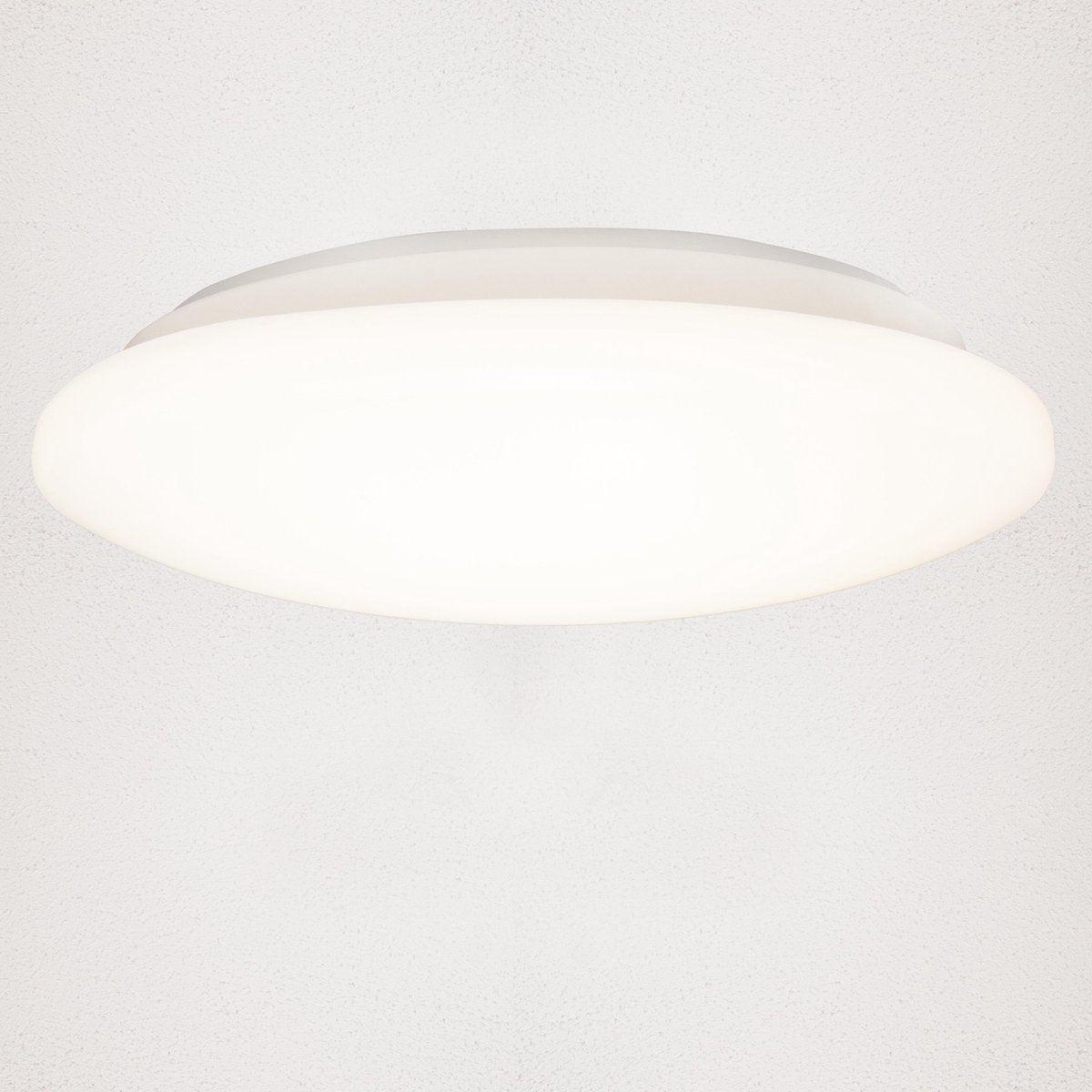 LED Badkamerlamp rond 37 cm - universeel - Spatwaterbestendig IP44 - Koud wit licht Plafondlampen LED.nl