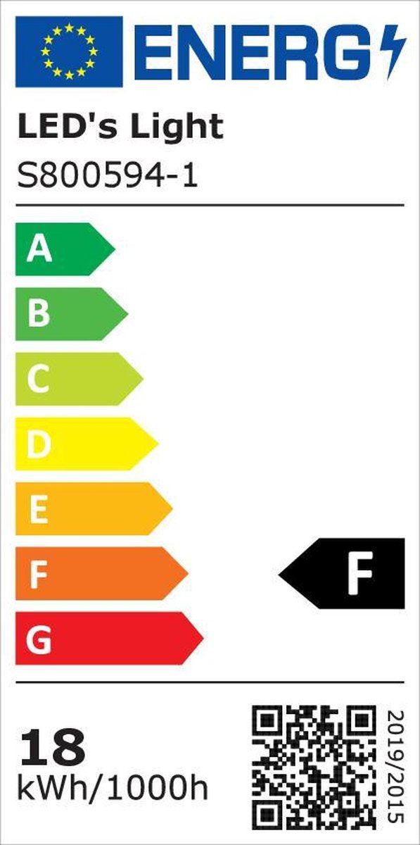LED's Light Universele Plafondlamp 1600 - Geschikt voor badkamer IP44 - Warm wit (3000K) - 37 cm Plafondlampen LED.nl
