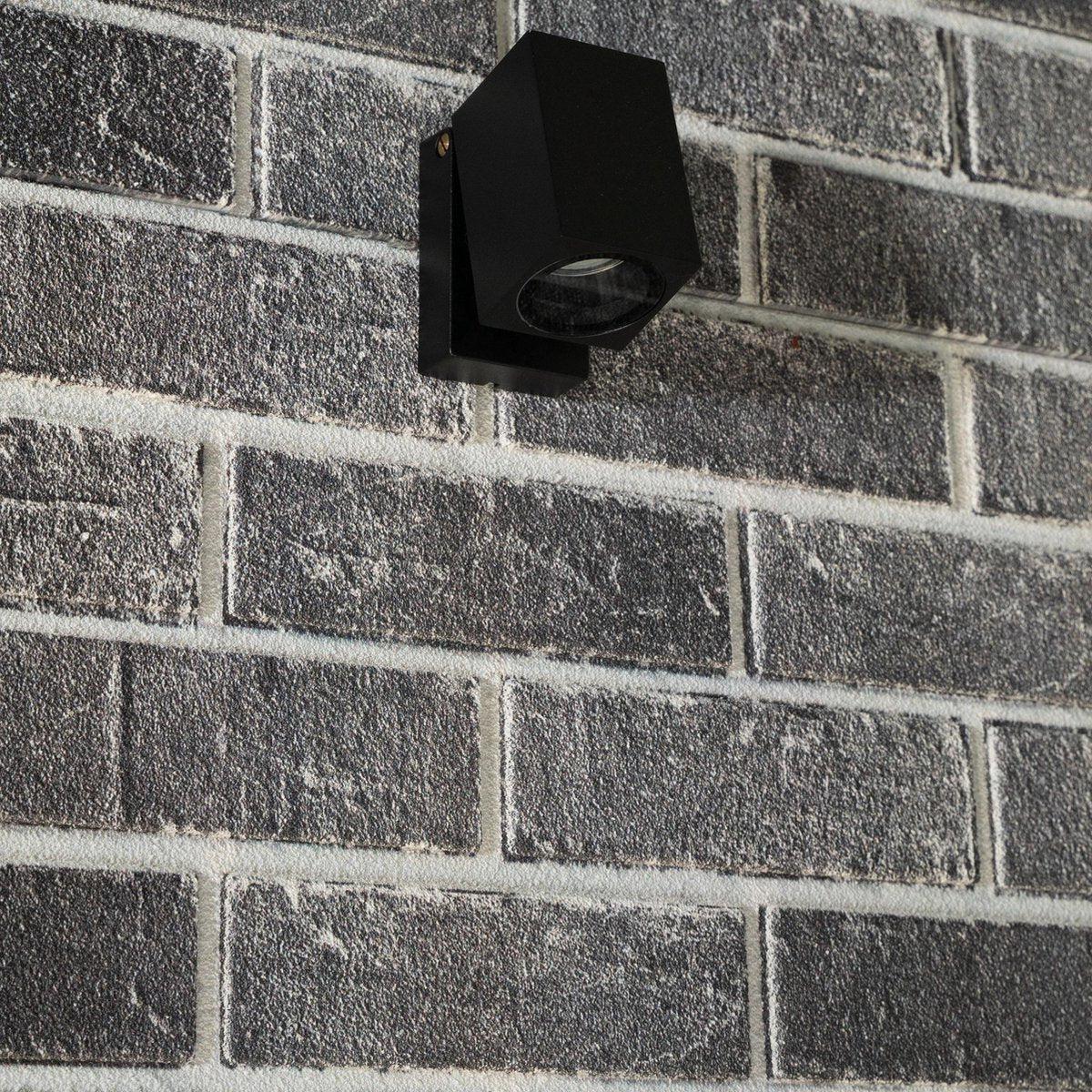 LED's Light Kantelbare LED Buitenlamp - GU10 fitting - IP44 - Zwart - Model Lucca Spotjes LED.nl