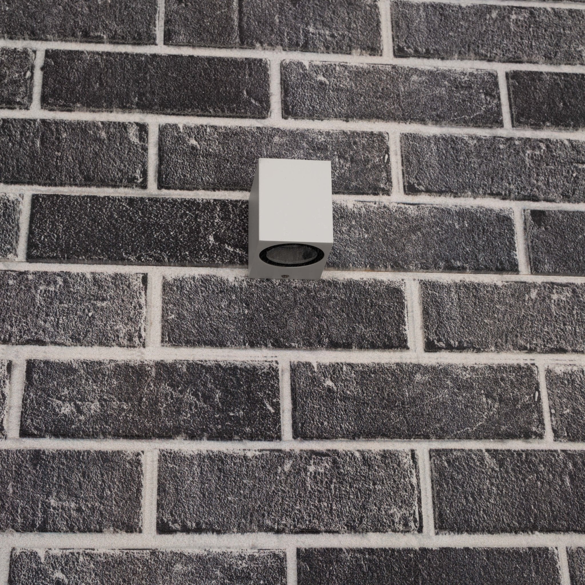 NØRD Down - LED's Light LED Wandlamp Buiten met GU10 fitting - Vierkant - IP44 - Wit - Model Rome Wandlampen LED.nl