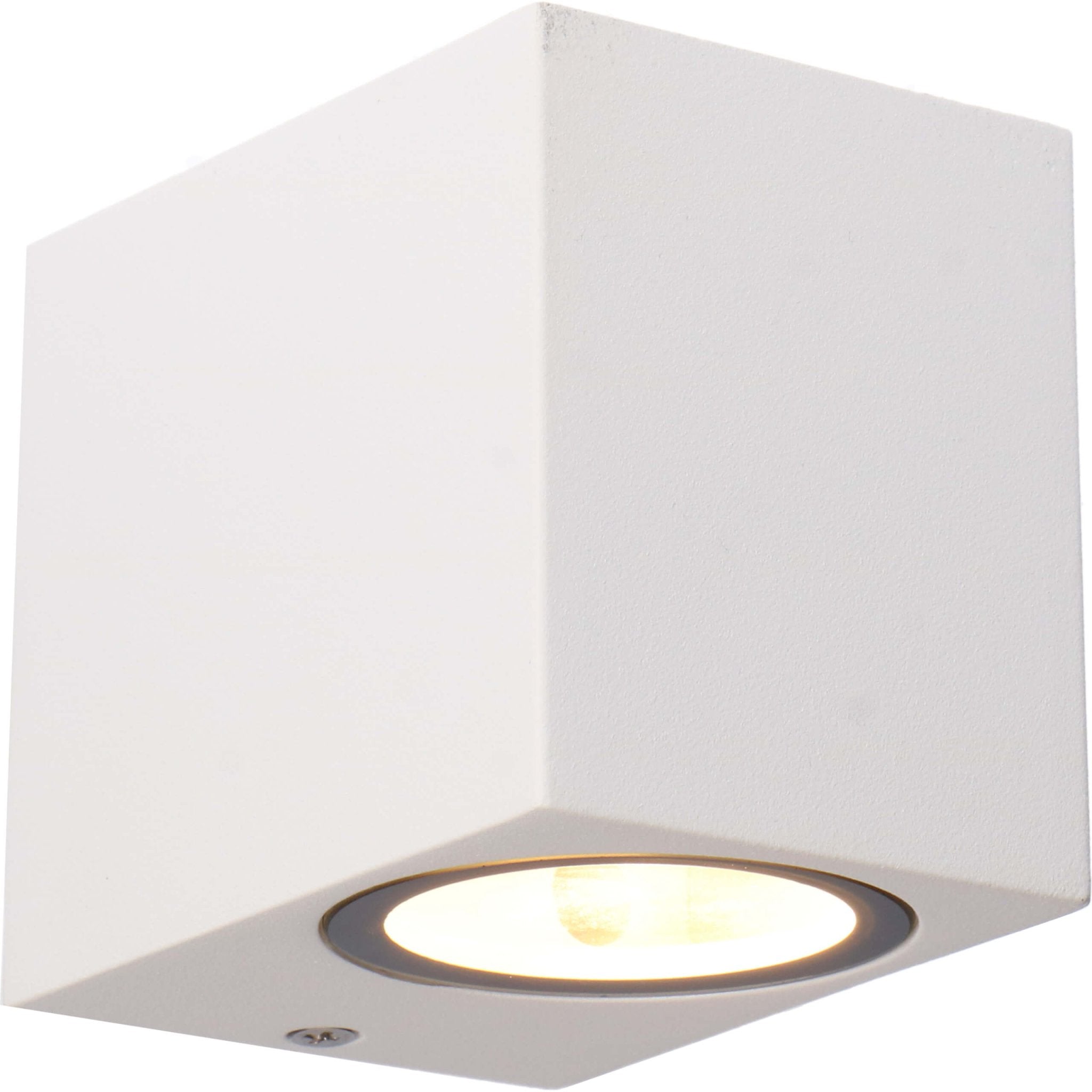 NØRD Down - LED's Light LED Wandlamp Buiten met GU10 fitting - Vierkant - IP44 - Wit - Model Rome Wandlampen LED.nl