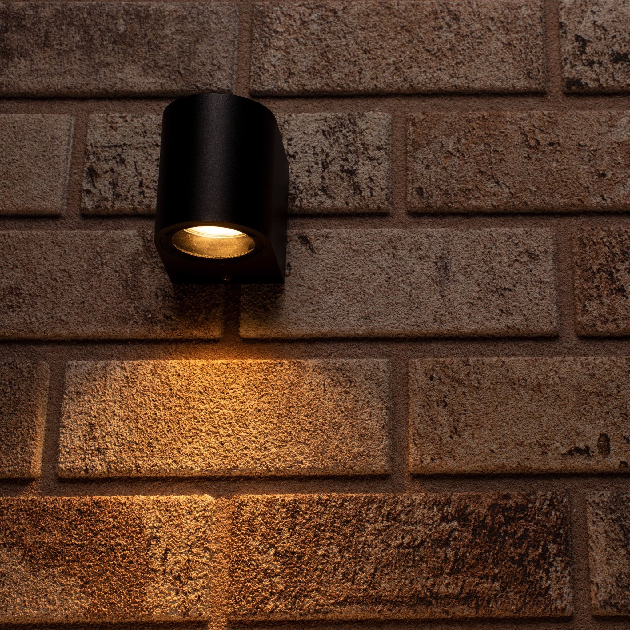 LED's Light LED Wandlamp buiten met GU10 fitting - Rond - Model San Marino - IP44 - Zwart Wandlampen LED.nl