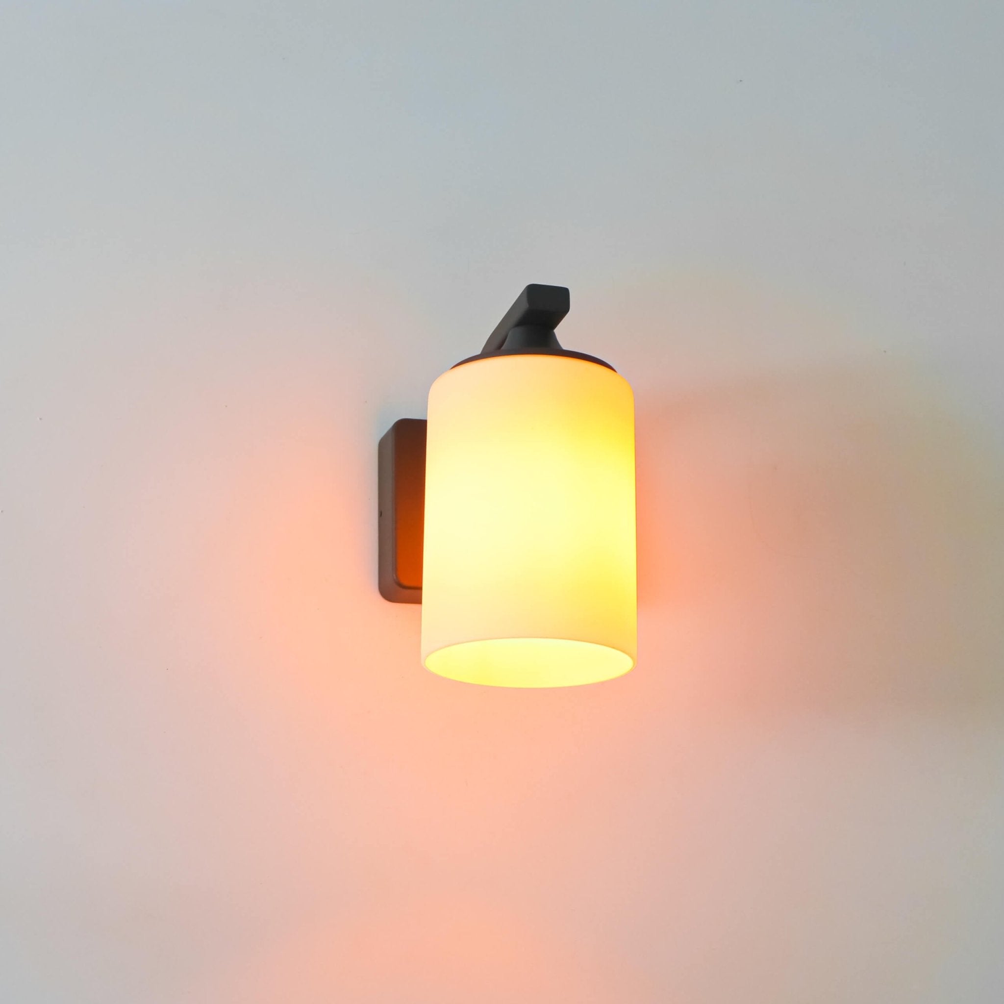 LED's Light LED Wandlamp Milky met E27 fitting - IP44 - Model Noto - Antraciet Wandlampen LED.nl