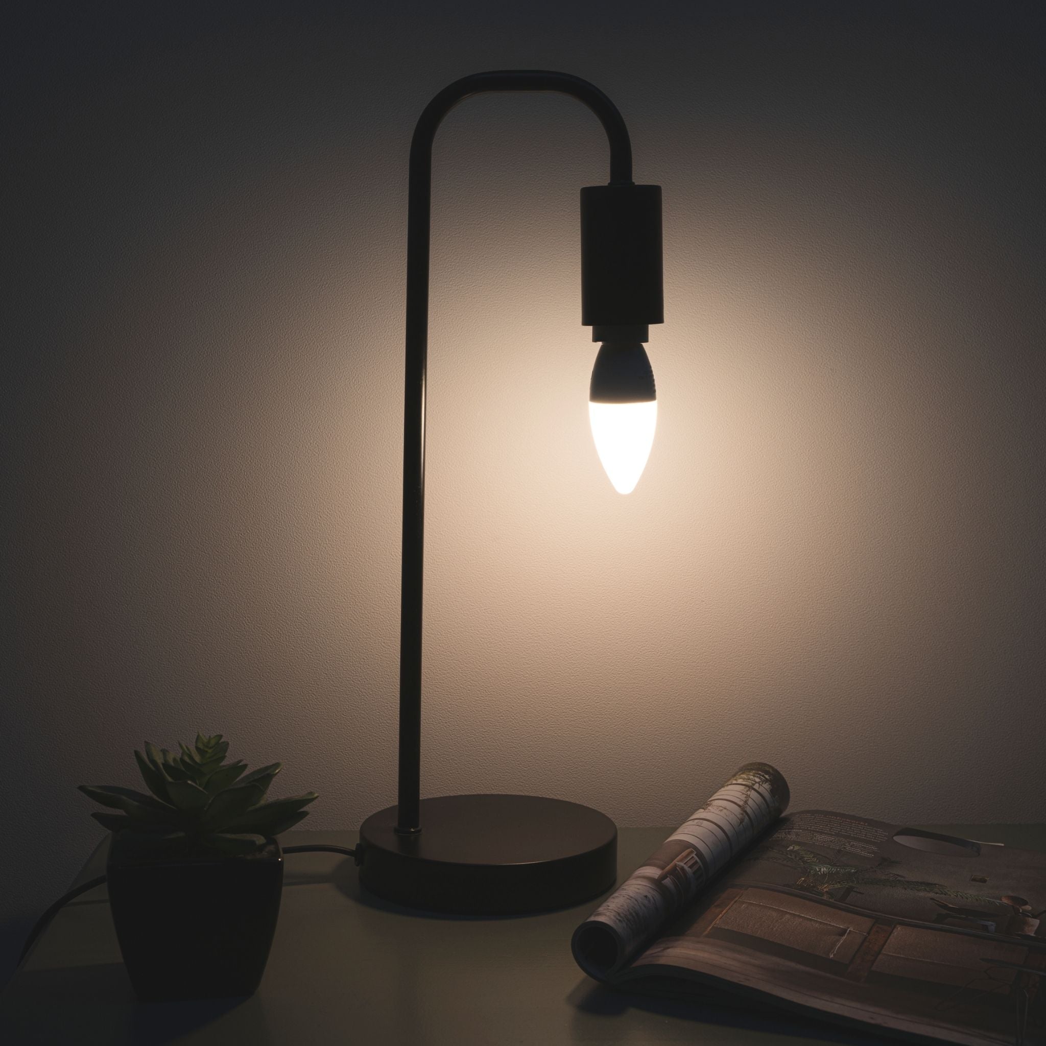 Proventa Dimbare LED Lamp E14 - Lichtkleur dimbaar naar extra warm wit licht - 1 x Kaars lamp Lichtbronnen LED.nl