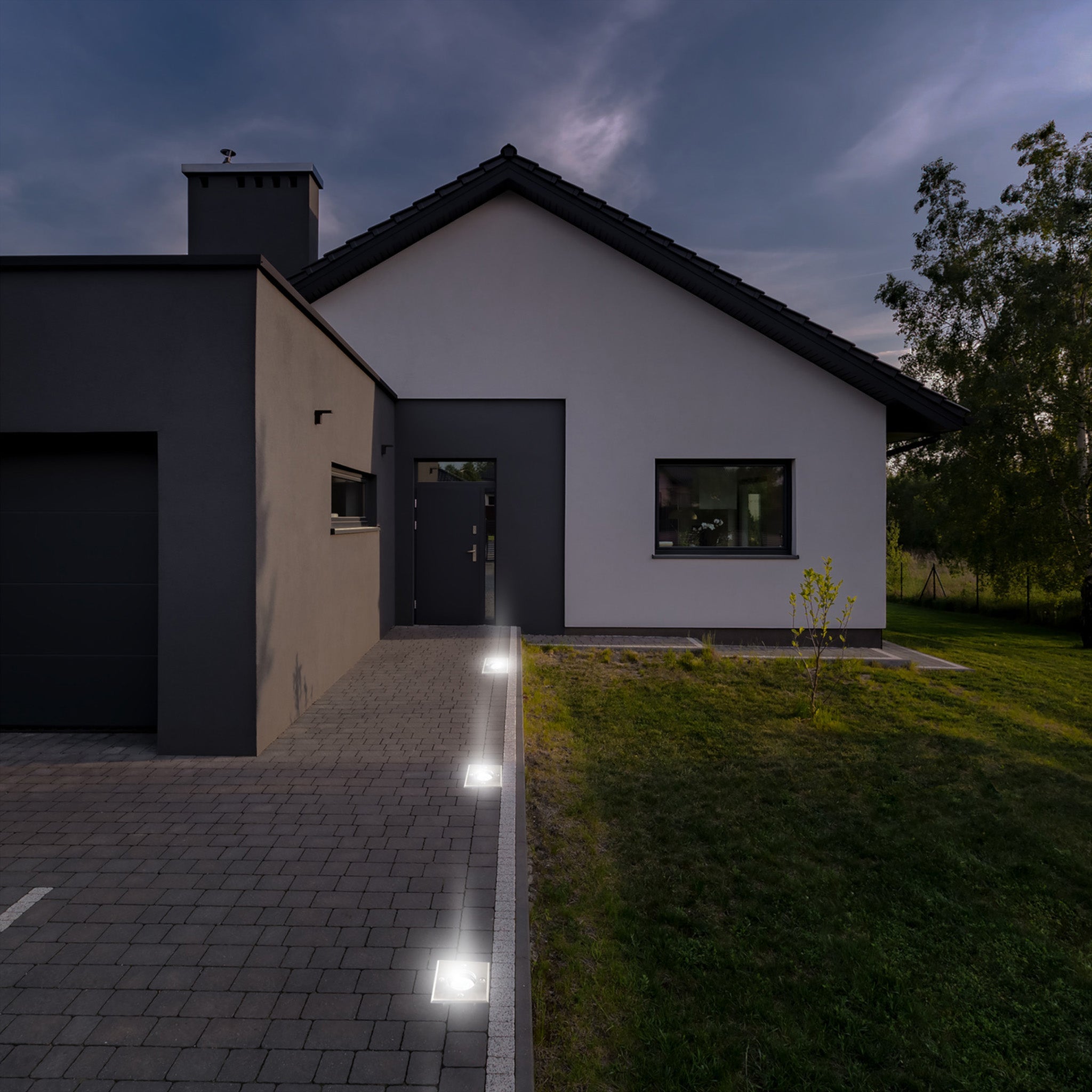 LED's Light RVS LED Grondspot inbouw vierkant - Voor oprit en tuin - IP67 waterdicht - Zilver Grondspotjes LED.nl