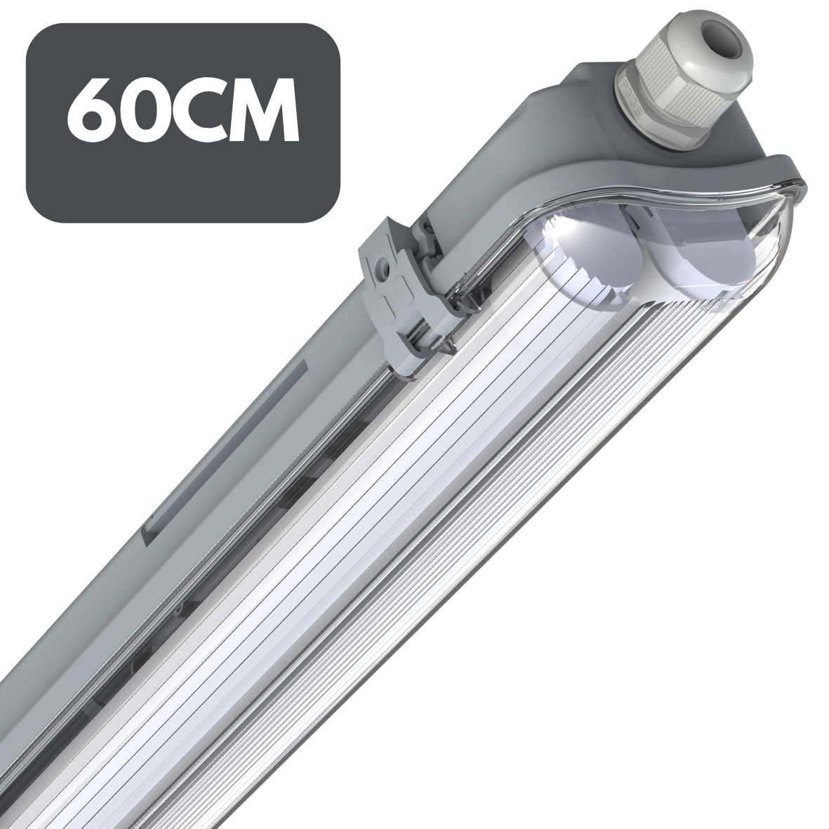 60cm TL Armaturen met buis