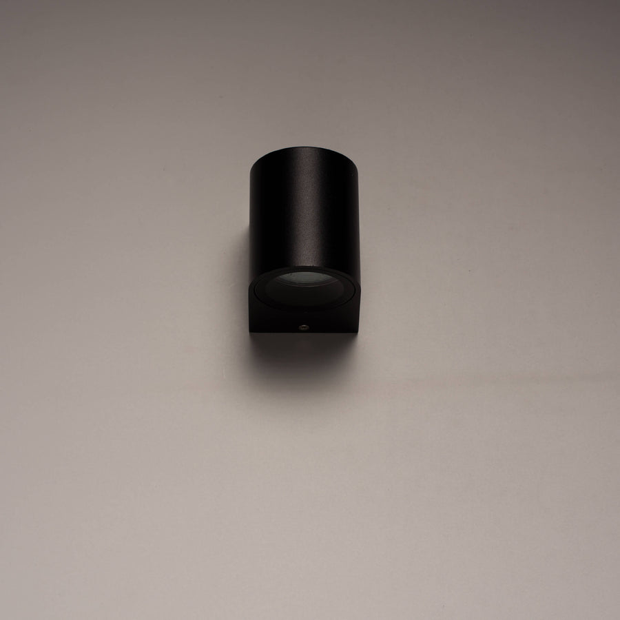 LED's Light LED Wandlamp buiten met GU10 fitting - Rond - Model San Marino - IP44 - Zwart Wandlampen LED.nl