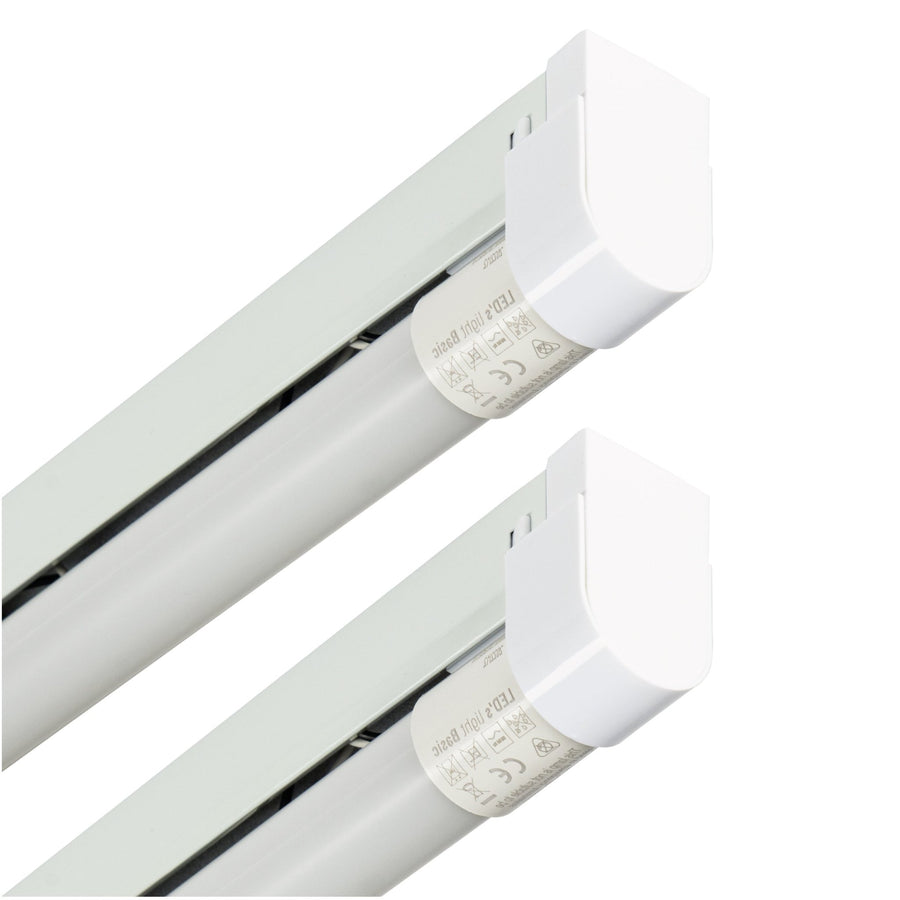 2 PACK - LED's Light LED licht balk 120 cm voor binnen - Armatuur inclusief LED TL buis - 1900 lm TL verlichting LED.nl