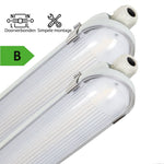 2 PACK - LED's Light Pro Philips Koppelbare TL armatuur 150 cm - 40W - Energielabel B - Dimbaar licht - 7200 lm - 180Lm/W - IP65 - 4000K - IK08 TL verlichting LED.nl