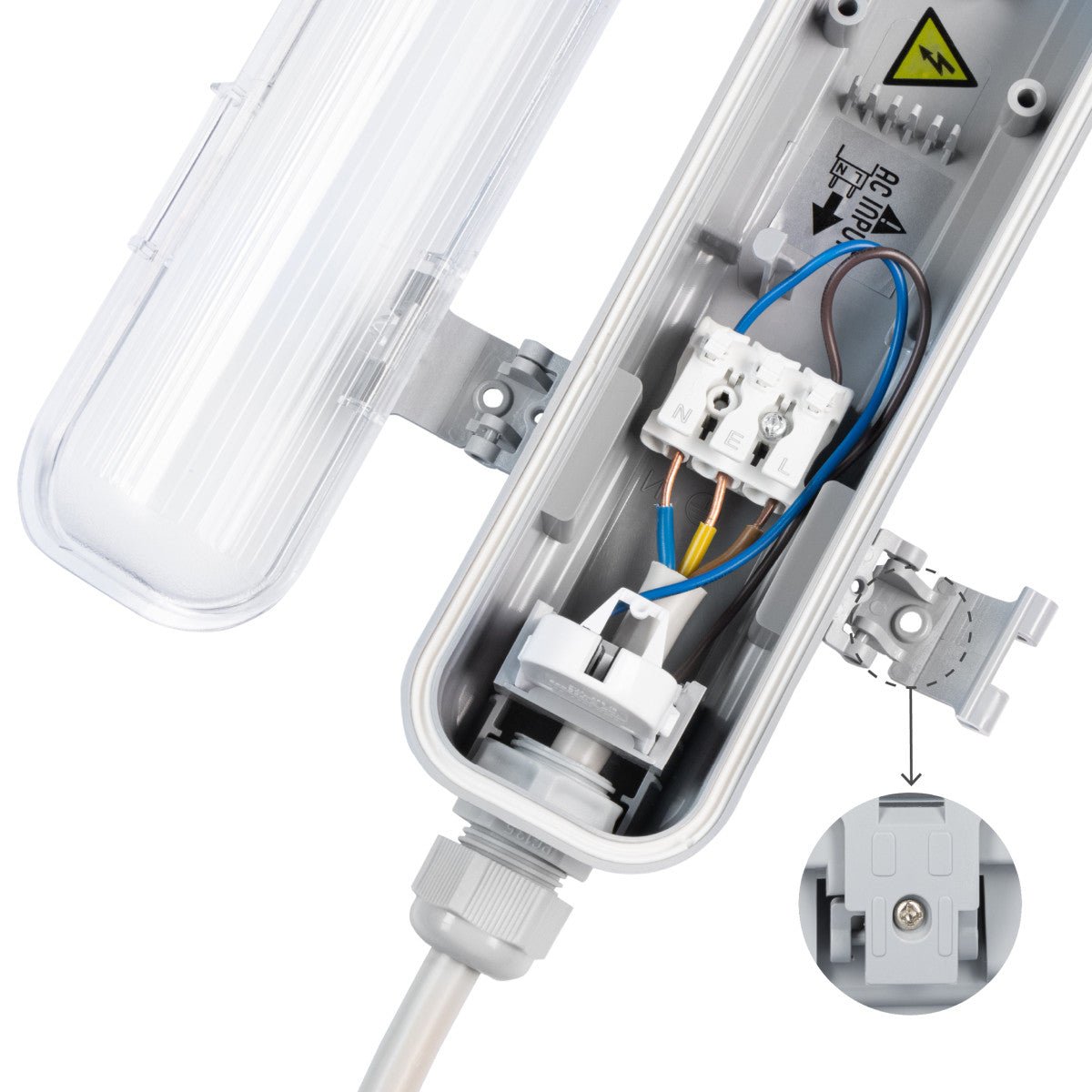 LED's Light LED TL armatuur 60 cm compleet met LED TL buis - 1080lm - 9W - 4000K TL verlichting LED.nl
