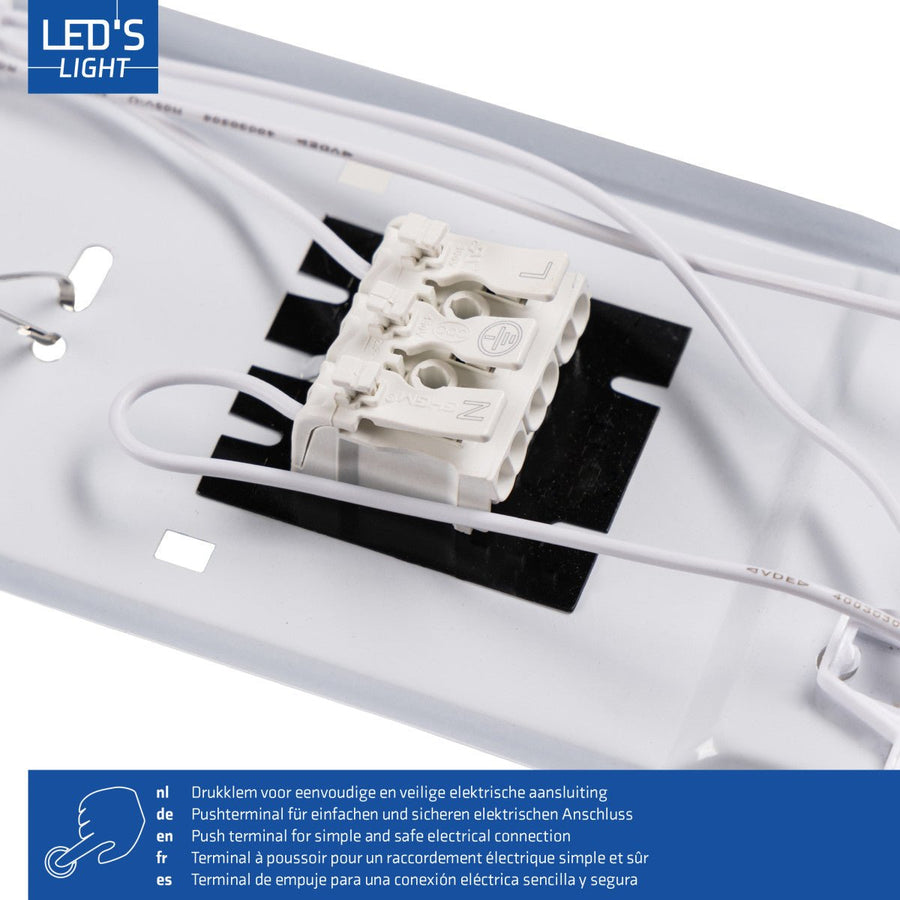 LED's Light Dubbele LED TL lamp 120 cm - compleet met LED buizen - Binnen en buiten - 4260 lm - 4000K - 2x11.5W - 185lm/w - Energielabel B TL verlichting LED.nl