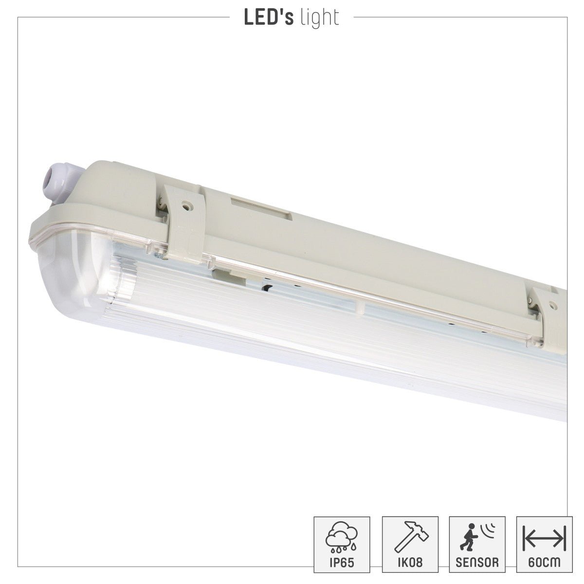 LED's Light LED TL lamp met sensor 150 cm - Bewegingssensor en nachtsensor - Waterdicht - 3100 lm TL verlichting LED.nl