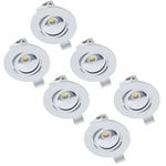 6 PACK - LED's Light PRO Inbouwspot 68 mm - Indoor & Outdoor - 3 lichtkleuren - Dimbaar licht - Wit Inbouwspots LED.nl