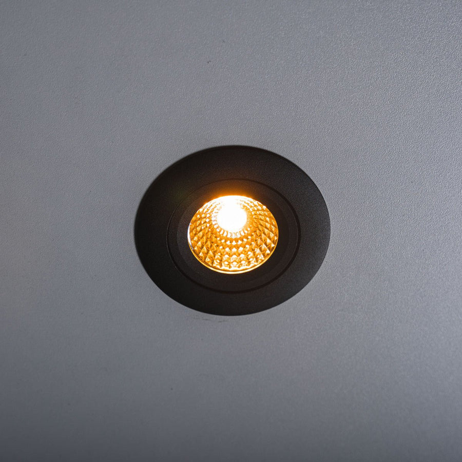 LED's Light Pro LED Inbouwspot Zwart - DimToWarm - Ø 68mm - Kantelbaar - Warm wit licht - CRI95- Dimbaar Inbouwspots LED.nl