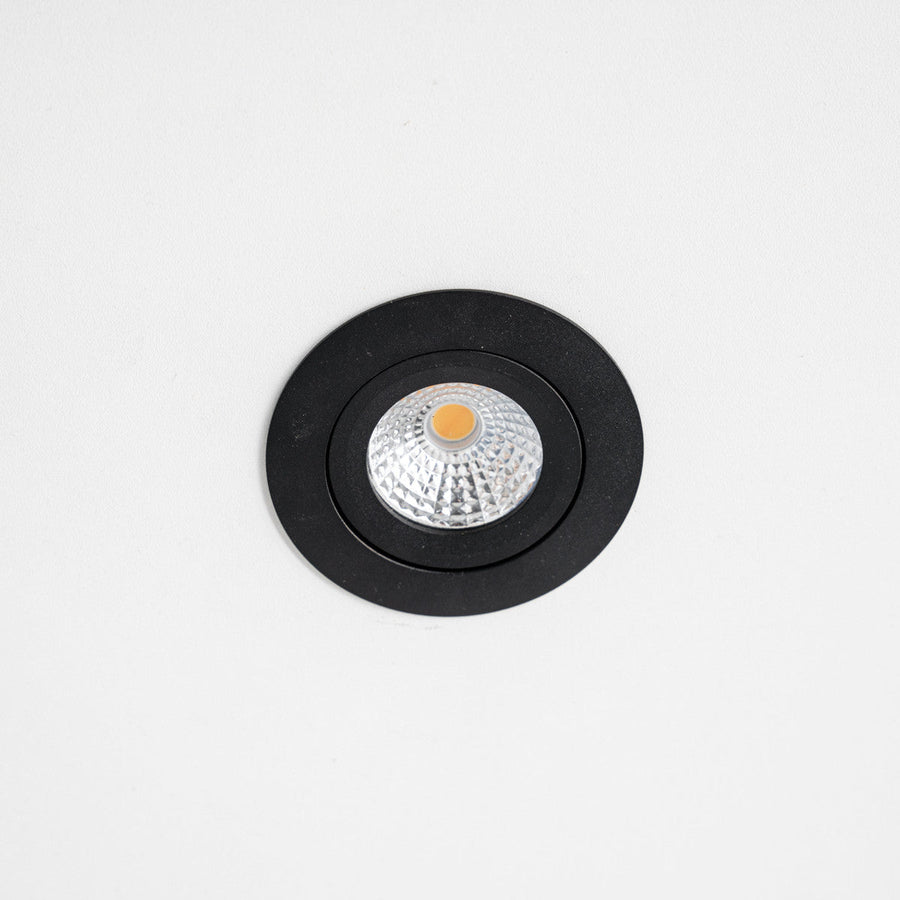 LED's Light Pro LED Inbouwspot Zwart - DimToWarm - Ø 68mm - Kantelbaar - Warm wit licht - CRI95- Dimbaar Inbouwspots LED.nl
