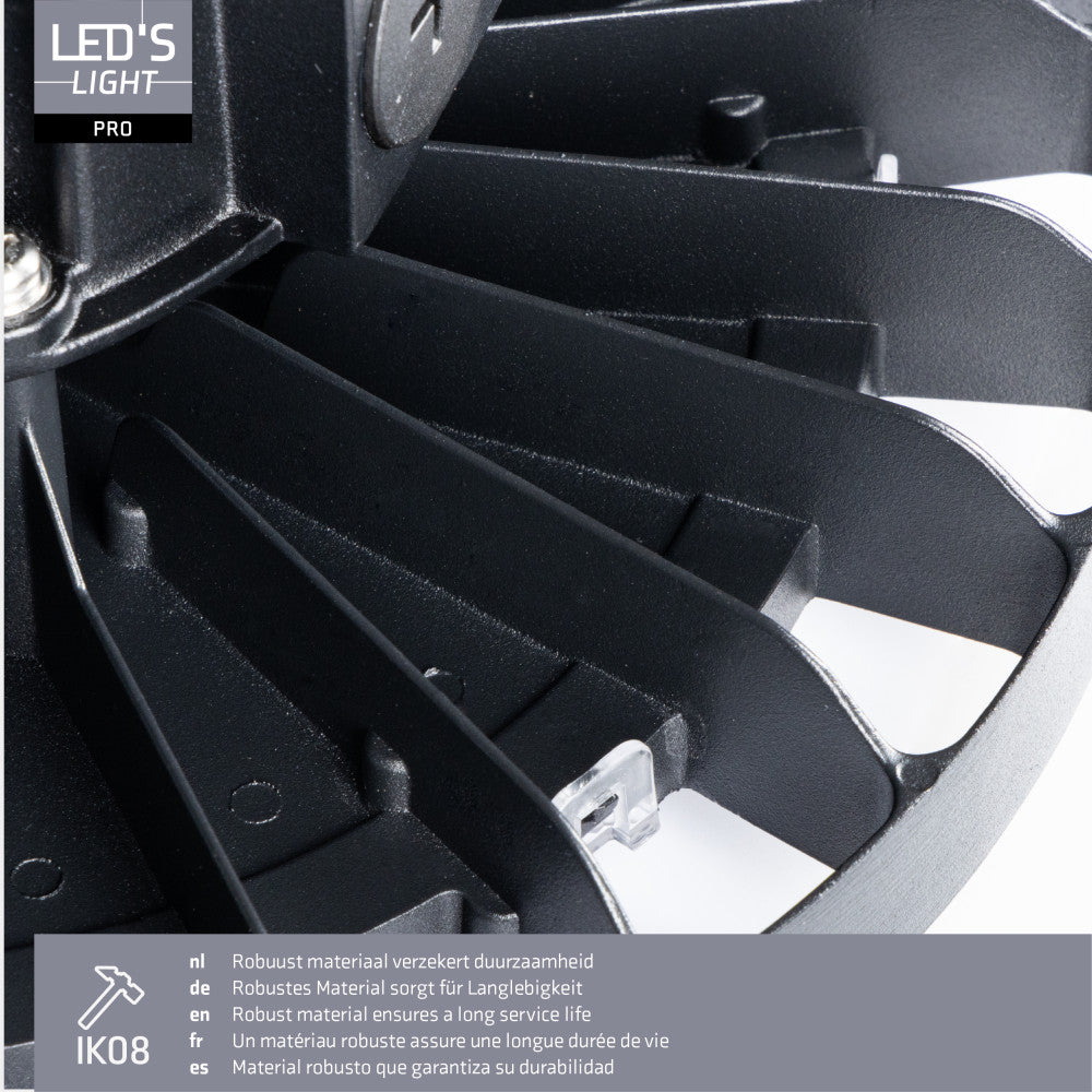 High Bay - 150W 27750lm 4000K - MOSO Driver - IP65 IK10 - Dimbaar High bays LED.nl