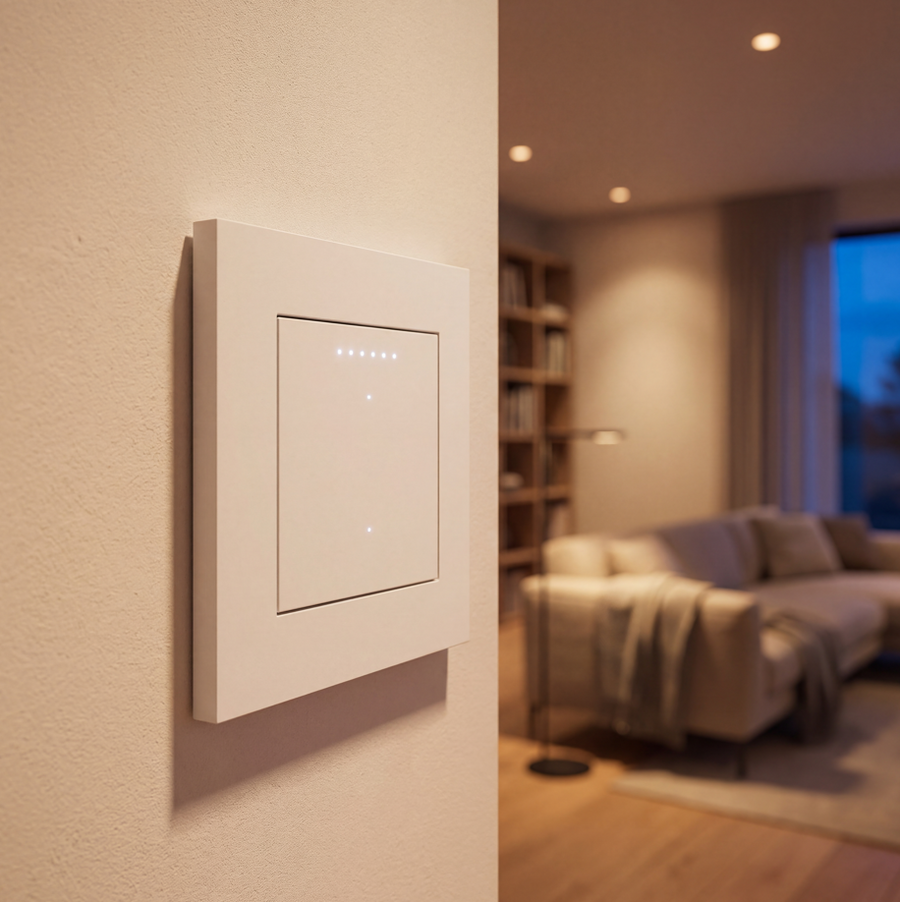 LED's Light Push dimmer met timer - 250W Fase aansijding en fase afsnijding
