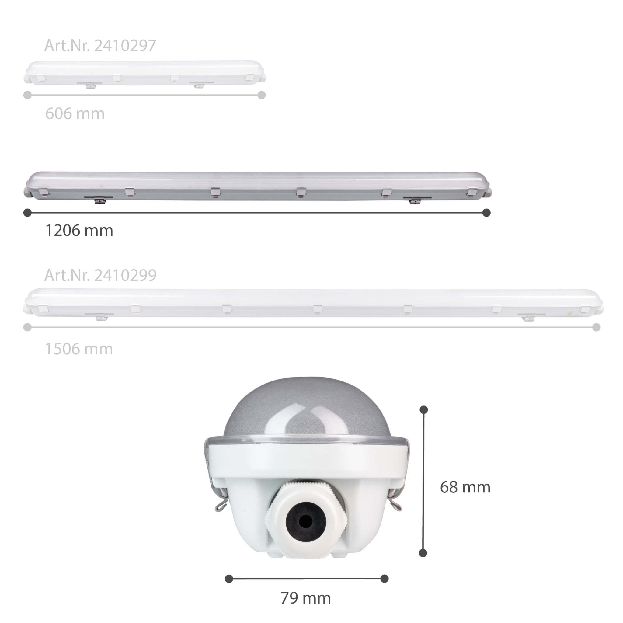 4 PACK -LED's Light Pro Philips TL armatuur met strip 120 cm - Koppelbaar - Power switch - Energielabel B - 5400 lm - 185lm/w - 30W - 4000K TL verlichting LED.nl