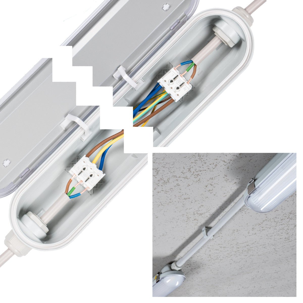 LED's Light Pro Philips TL Armatuur Strip 60 cm - Koppelbaar - Energielabel B - IP65 waterdicht - 2650 lm - 175lm/w TL verlichting LED.nl