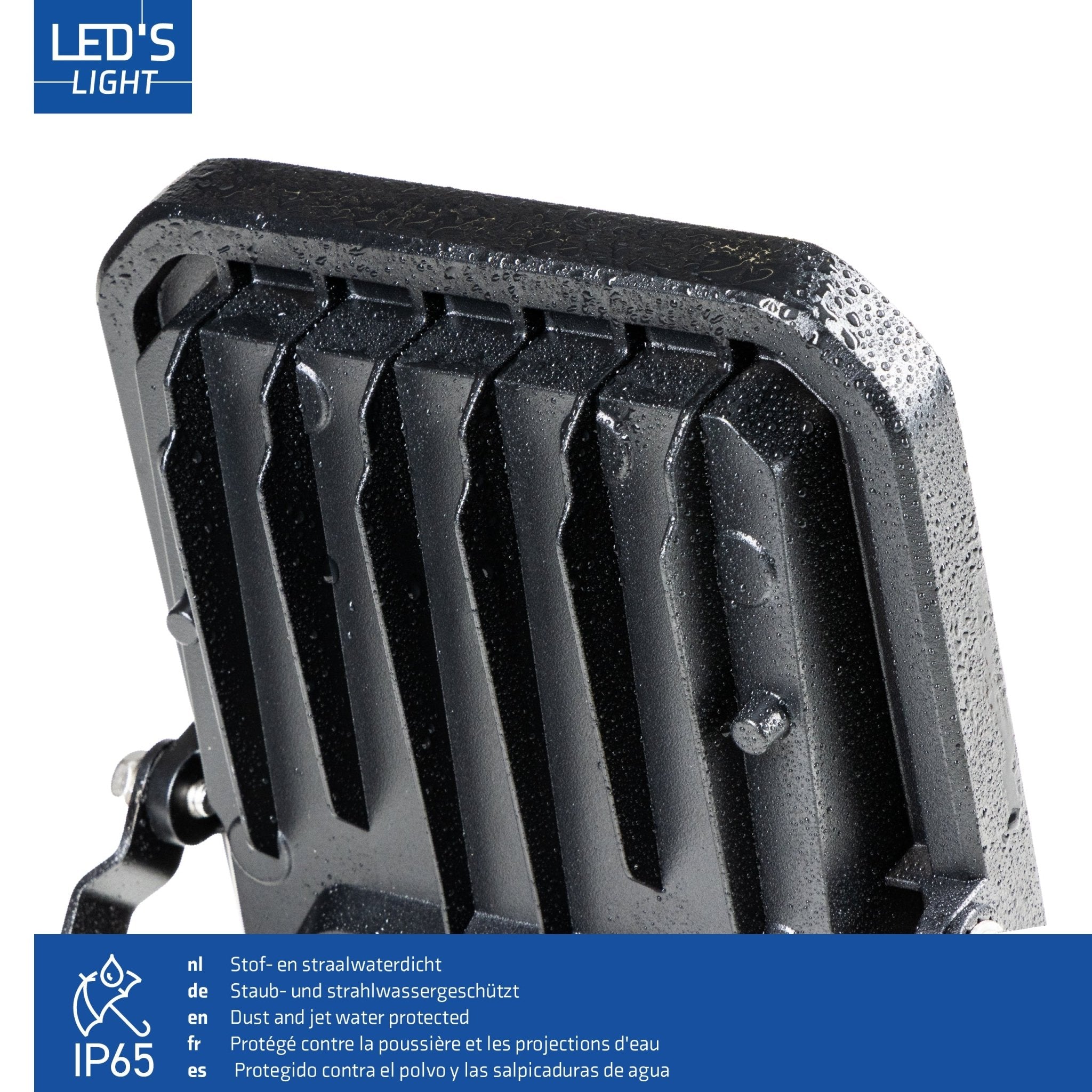 LED's Light Buitenlamp schijnwerper floodlight met bewegingssensor 4200lm - binnen en buiten - 30W Schijnwerpers LED.nl