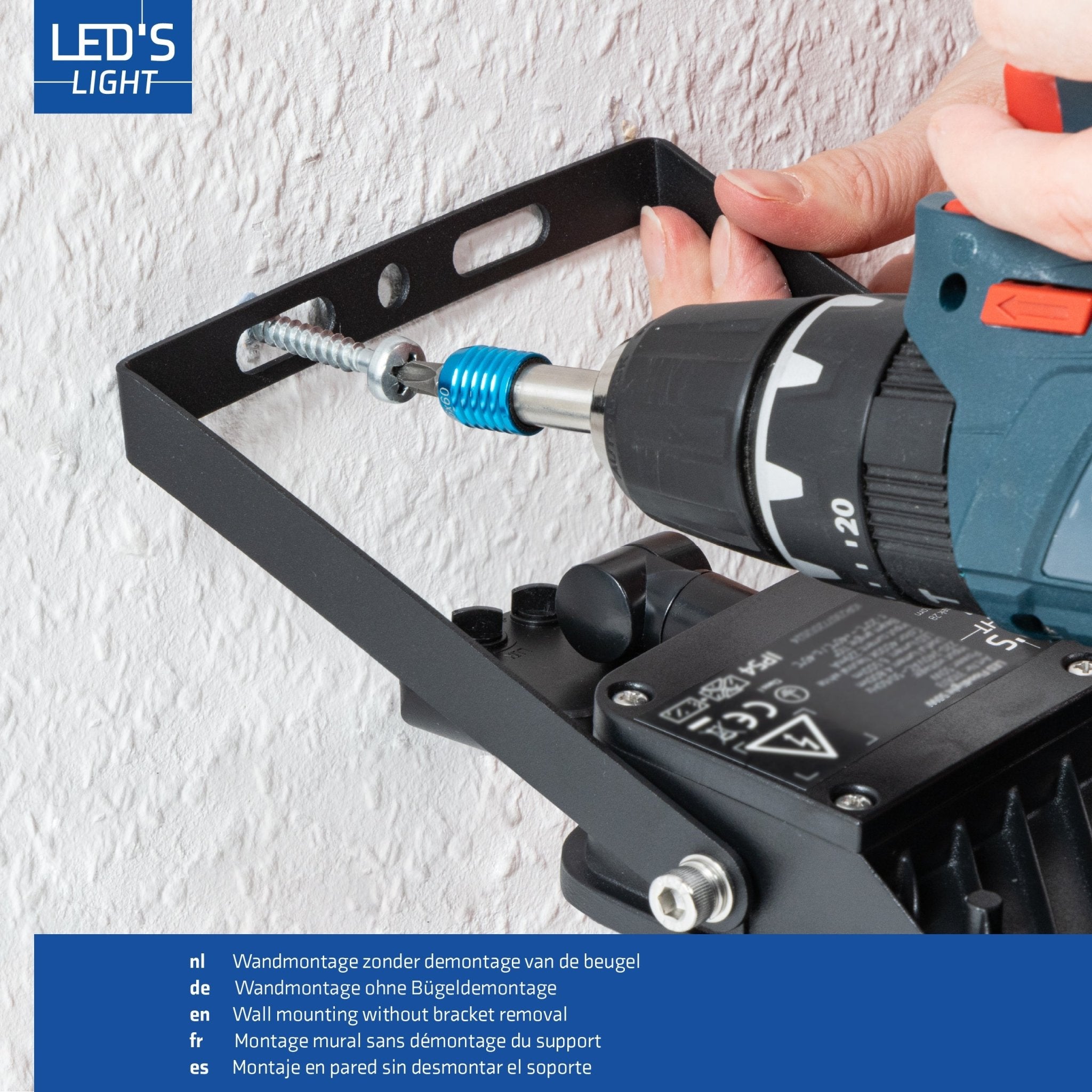 LED's Light Buitenlamp schijnwerper floodlight met bewegingssensor 7000lm - binnen en buiten - 50W Schijnwerpers LED.nl