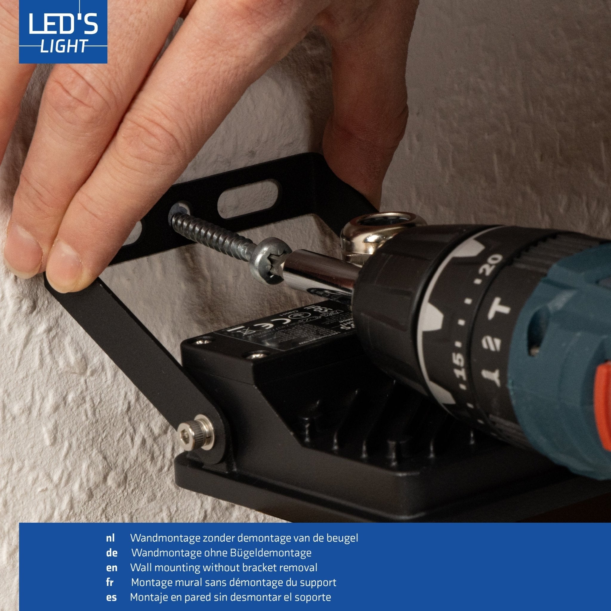 LED's Light Buitenlamp schijnwerper 1400 - voor binnen en buiten - 10W Schijnwerpers LED.nl