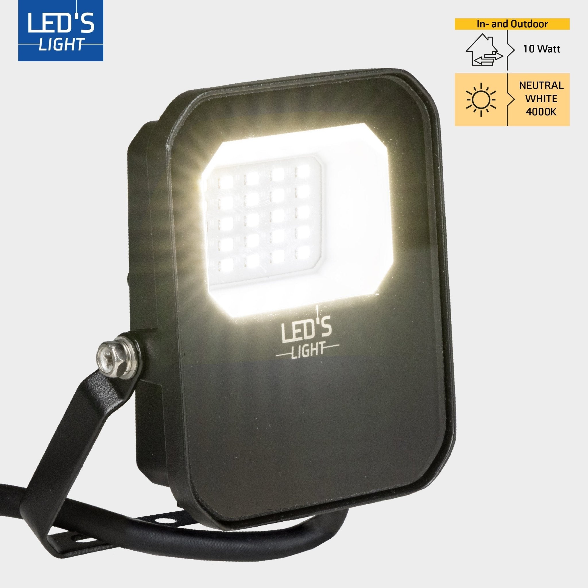 LED's Light Buitenlamp schijnwerper 1400 - voor binnen en buiten - 10W Schijnwerpers LED.nl