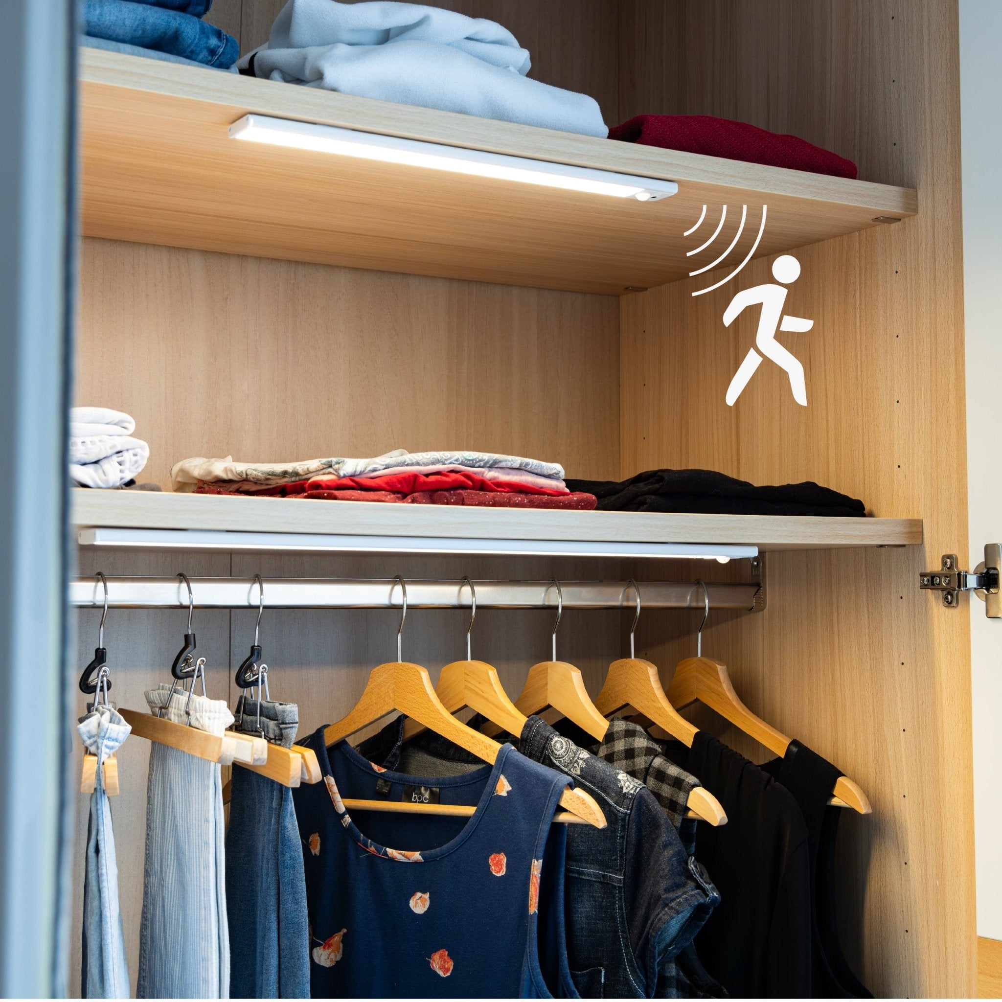LED's Light Kastverlichting met sensor 60 cm - Oplaadbaar en draadloos - zwaai- en bewegingssensor - wit Kastverlichting LED.nl
