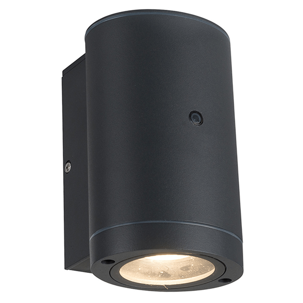 LED's Light LED Buitenlamp met sensor - IP44 waterdicht - GU10 fitting - Model Bari - Antraciet Buitenlampen LED.nl