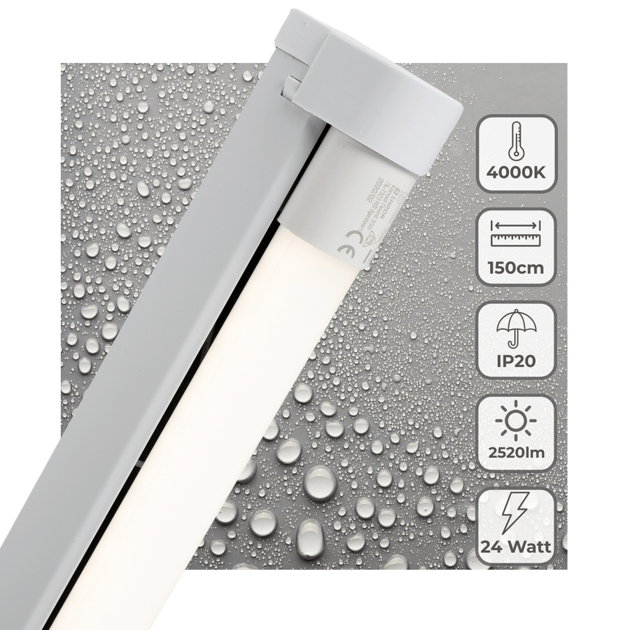 LED's Light LED licht balk 150 cm voor binnen - Armatuur inclusief LED TL buis - 2520 lm TL verlichting LED.nl