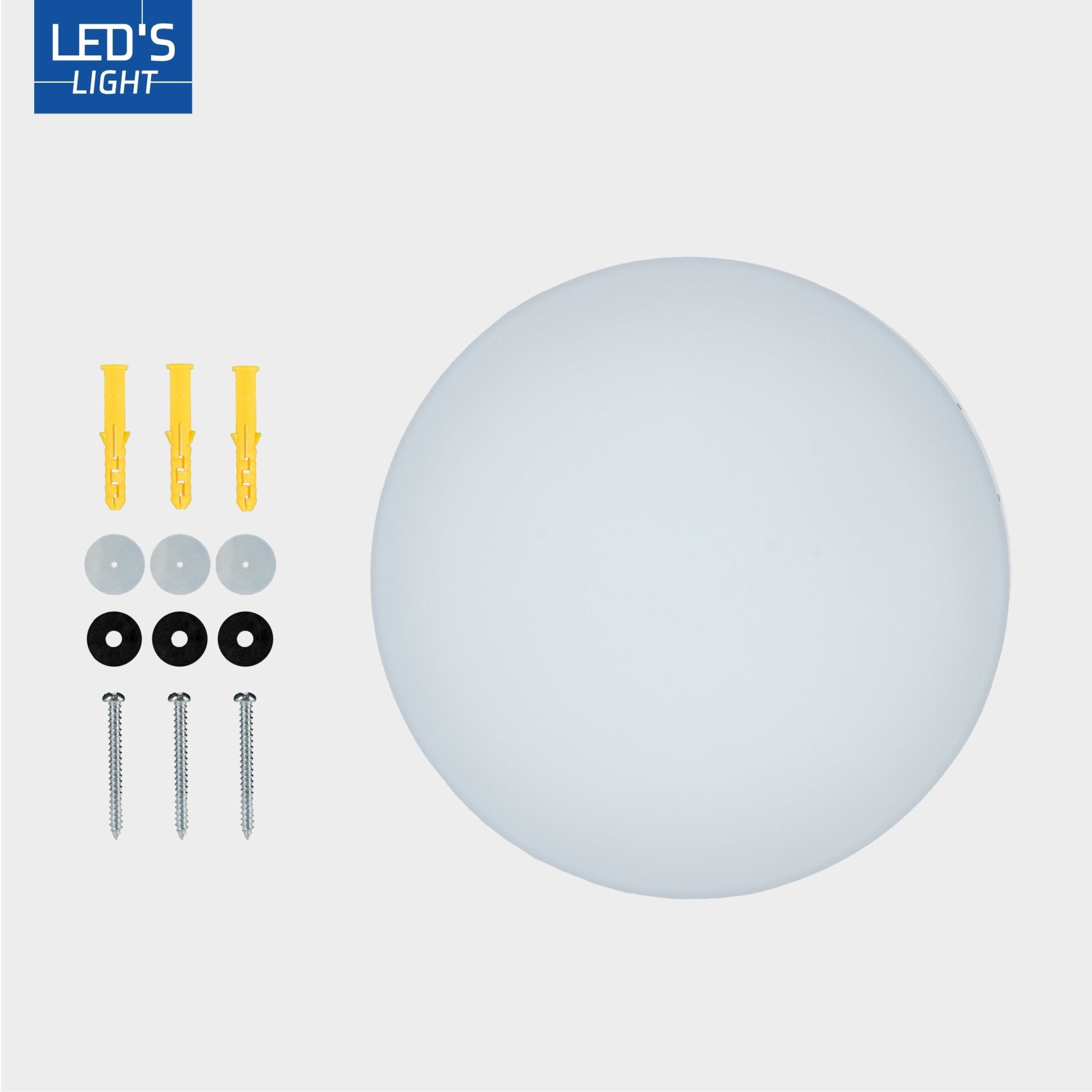 LED's Light Plafondlamp 25 cm - 6 lichtstanden - Geschikt voor alle binnenruimtes - IP54 Plafondlampen LED.nl
