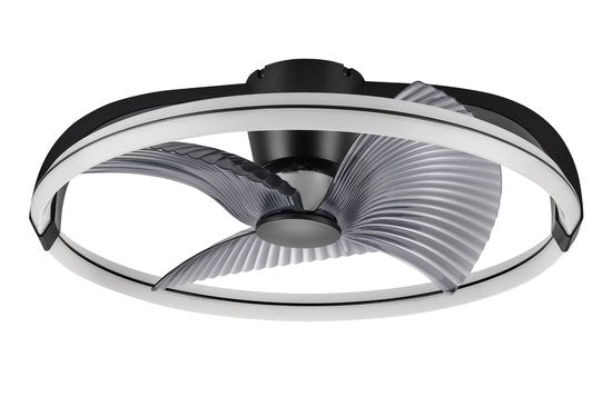 LED's Light Plafondventilator XL 74 cm - Bedienbaar met afstandsbediening - Zwart Plafondventilatoren LED.nl