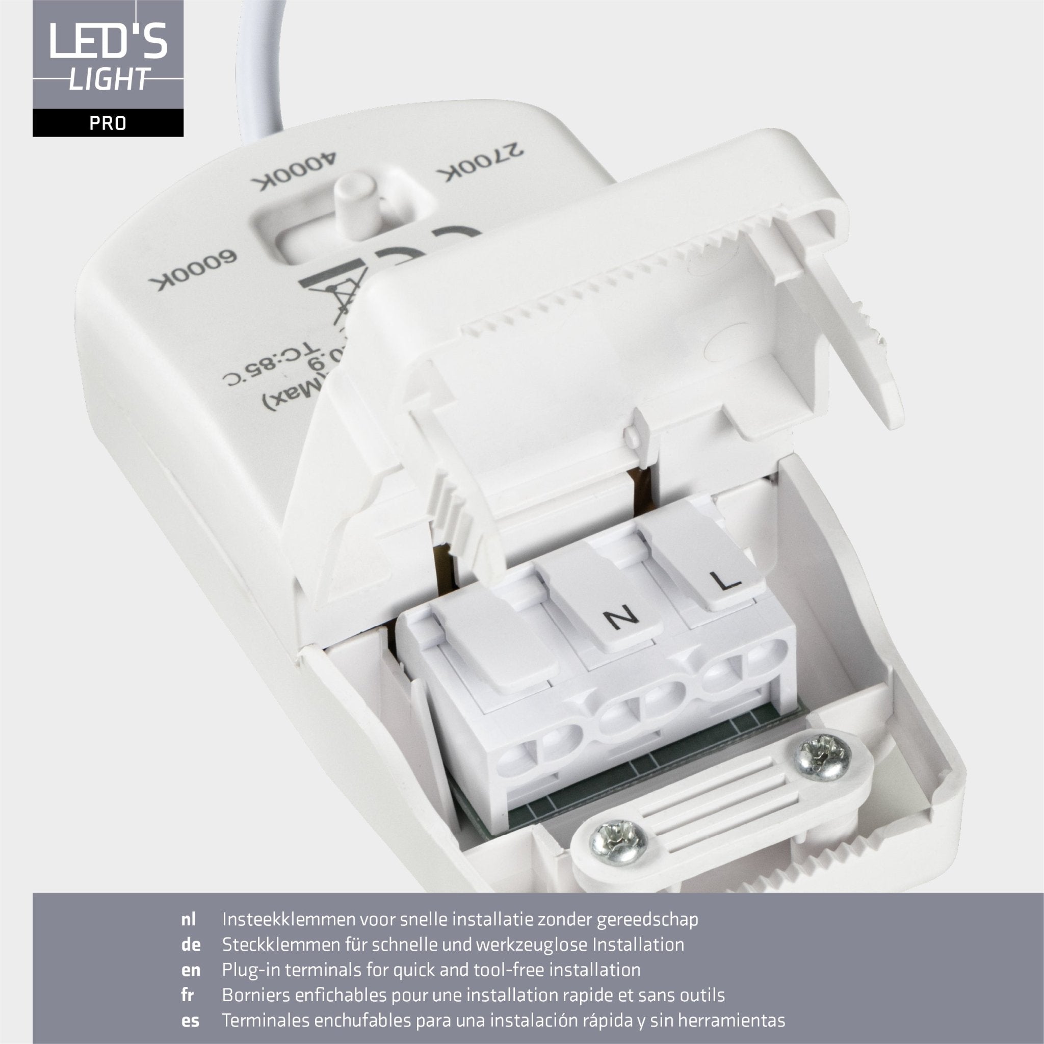 LED's Light PRO Inbouwspot 68 mm - Indoor & Outdoor - 3 lichtkleuren - Dimbaar licht - Wit Inbouwspots LED.nl