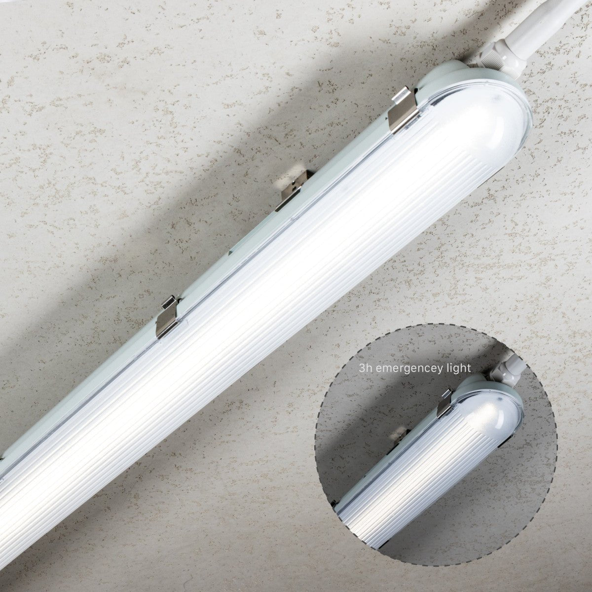 4 PACK - LED's Light PRO Philipps LED TL armatuur 150 cm - Met noodaccu - 185lm/w - Energielabel B - 47W 7200lm 4000K LED.nl
