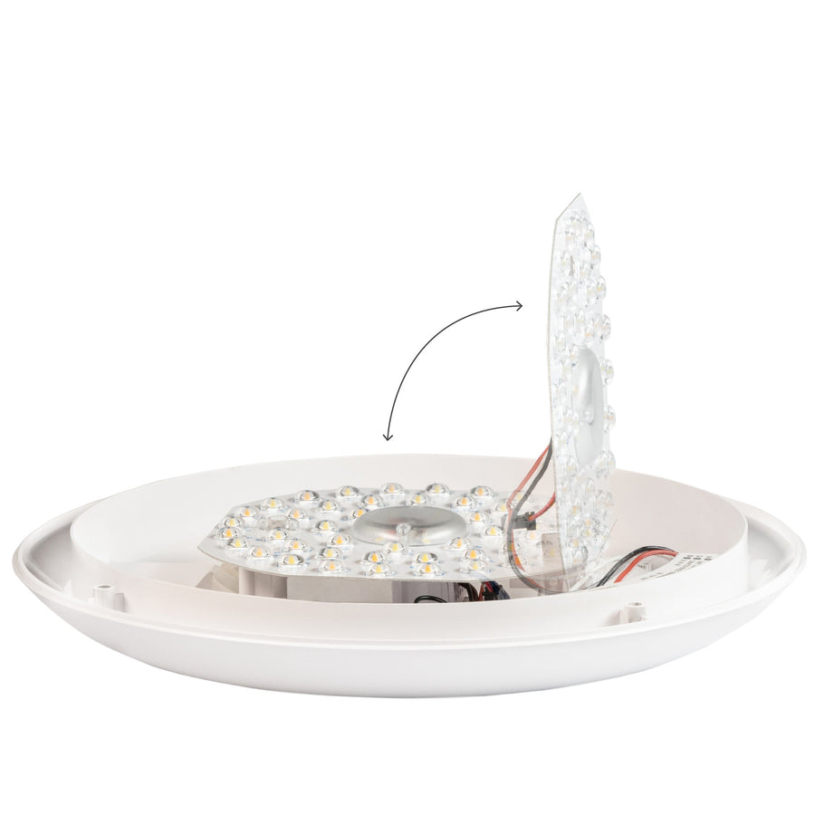 LED's Light Pro Plafondlamp 2050 met sensor - Lichtkleur en lichtsterkte dimbaar - Waterdicht - Ø 30 cm Plafondlampen Led.nl