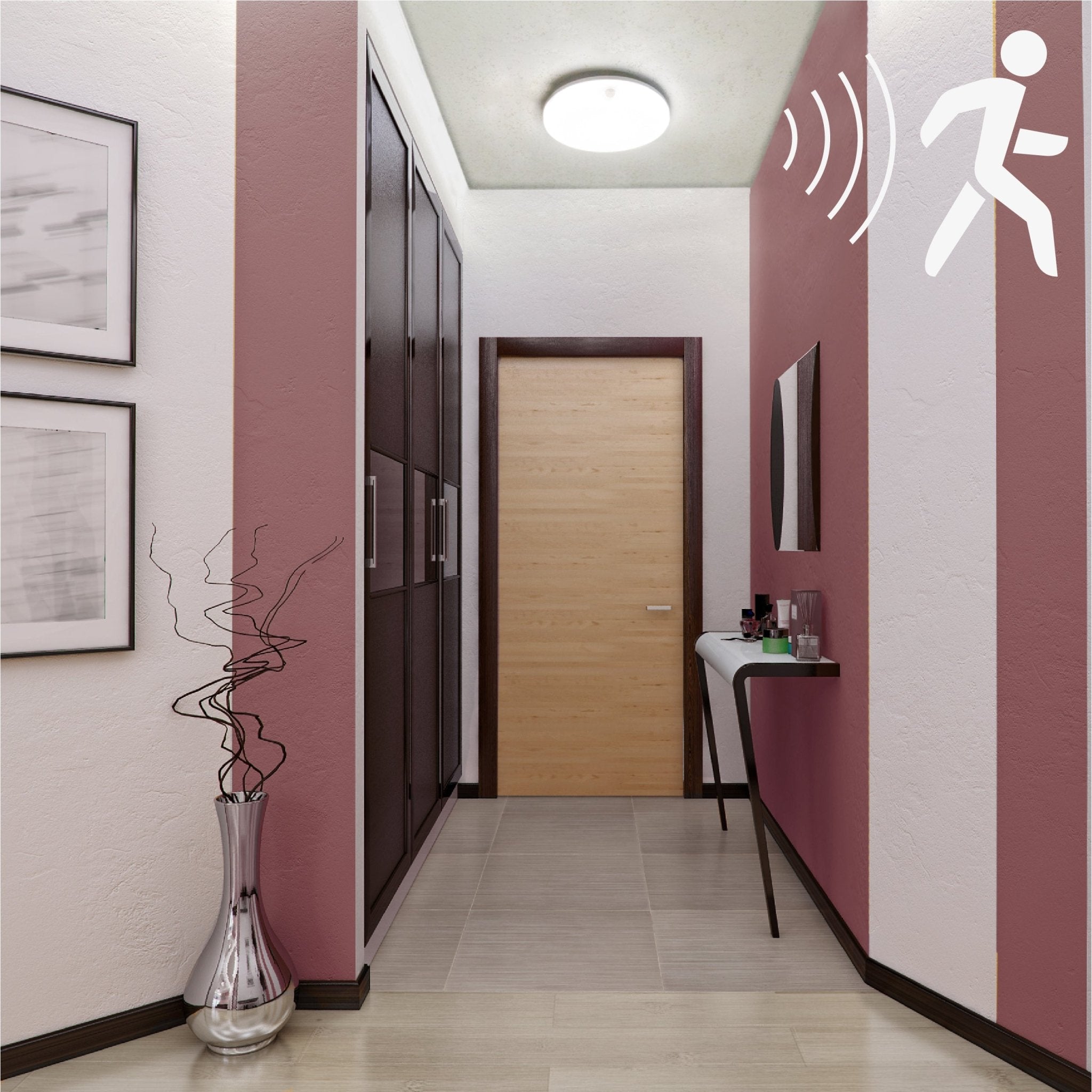 LED's Light Pro Plafondlamp met sensor - Bewegingssensor en schemersensor - 6 standen - 25 cm Plafondlampen LED.nl