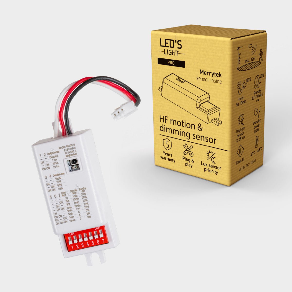 LED's Light Pro Plug & play-sensor voor LED-plafondlamp 0810520 Sensoren LED.nl