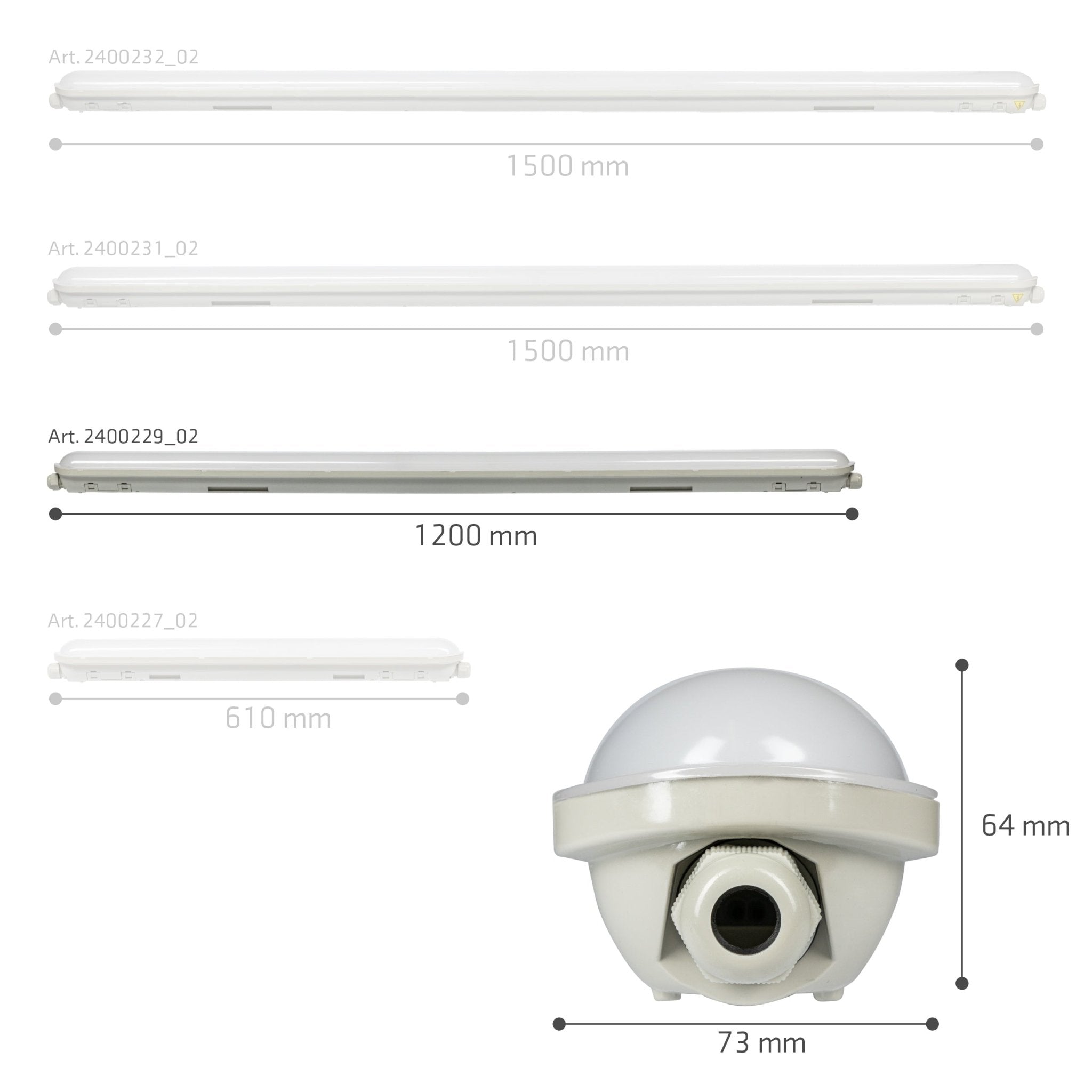 4 PACK - LED's Light Pro Koppelbaar LED TL armatuur compleet 120 cm - Waterdicht - 4640 lm 29W 4000K 160lm/w TL verlichting LED.nl