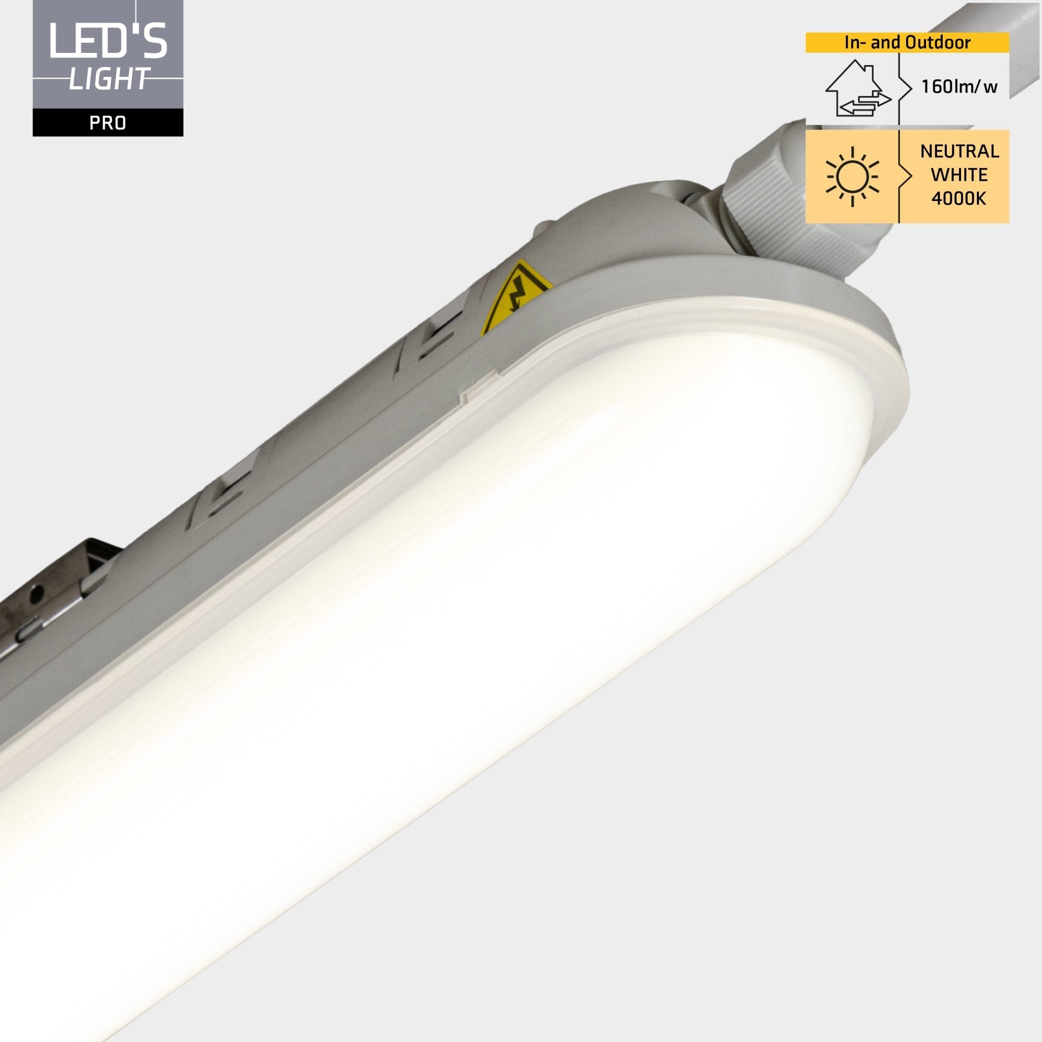 4 PACK - LED's Light Pro Koppelbaar LED TL armatuur compleet 120 cm - Waterdicht - 4640 lm 29W 4000K 160lm/w TL verlichting LED.nl