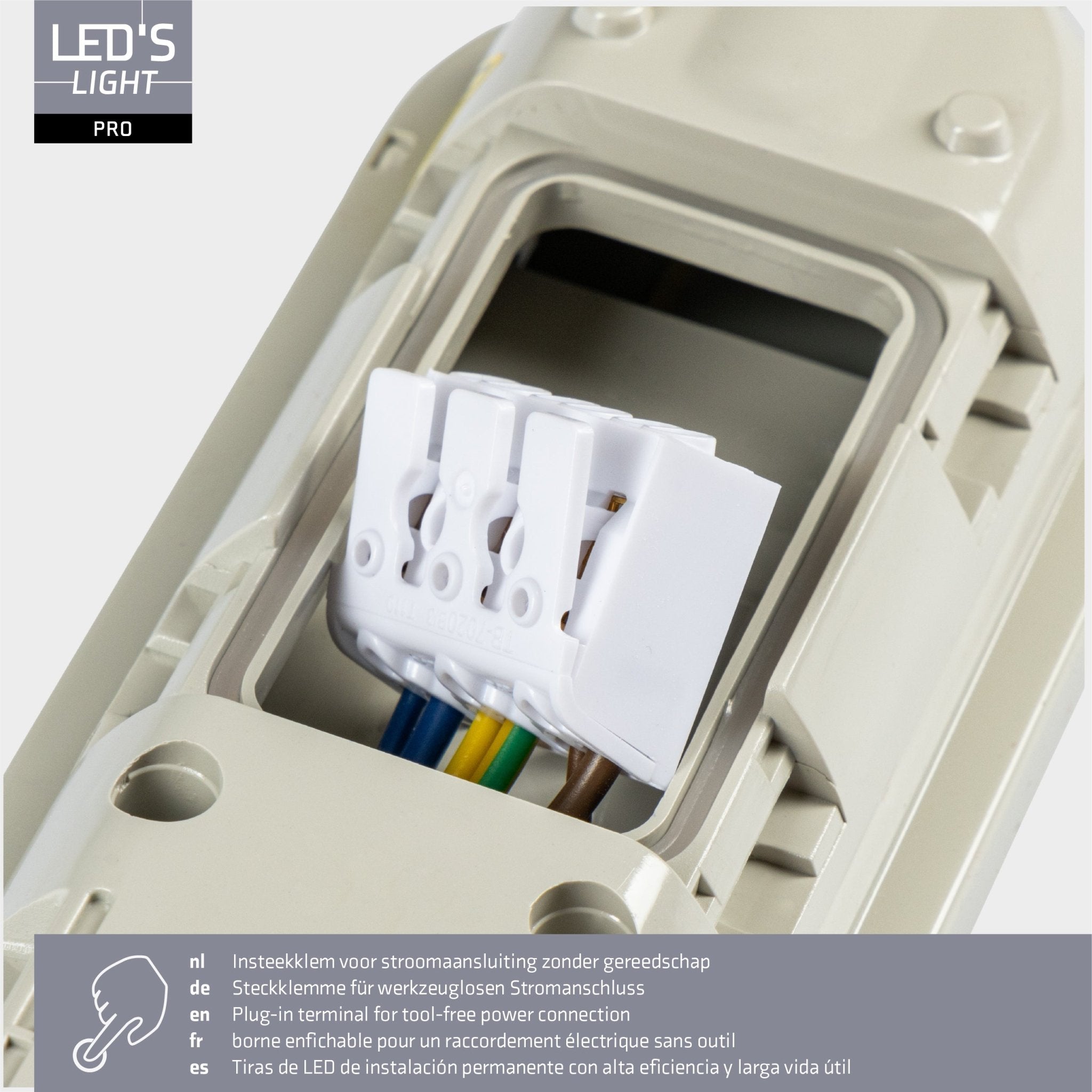 4 PACK -LED's Light Pro TL armatuur compleet 60 cm - Koppelbaar - IP65 Waterdicht - 2400 lm - 15W - 160lm/w LED.nl