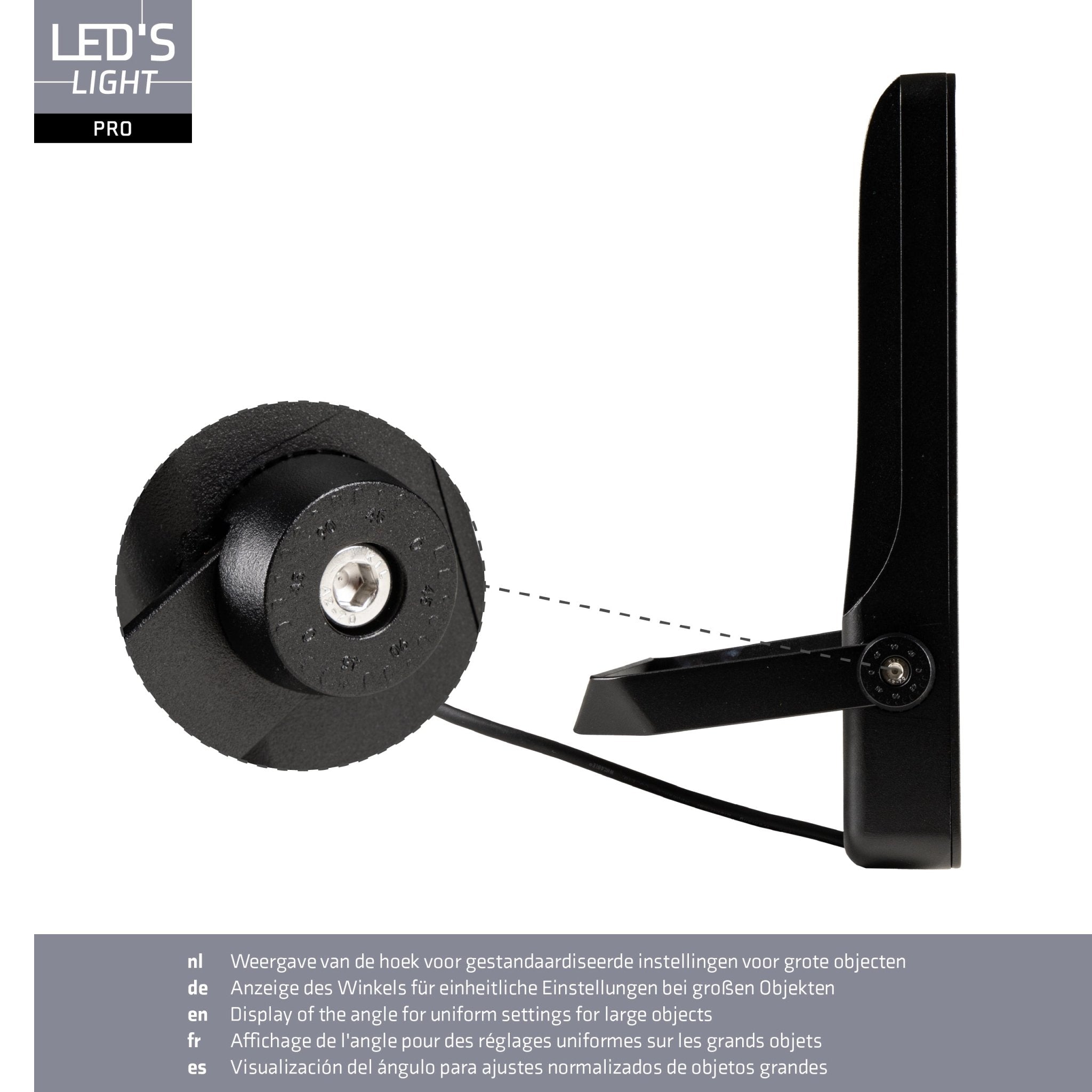 LED's Light Pro Premium Schijnwerper 25500lm - CCT - Powerselect - 6 lichtstanden - Water en roestbestendig - 200W Schijnwerpers LED.nl