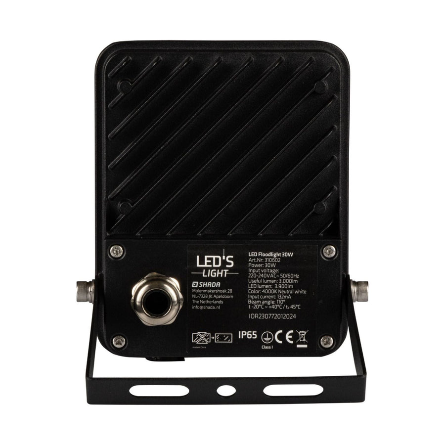 LED's Light Schijnwerper 3600 - Kantelbaar en Waterdicht - Binnen & Buiten - 30W Schijnwerpers LED.nl