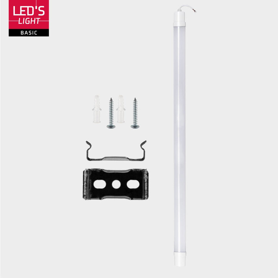 4 PACK - LED's Light TL Licht balk Batten 120 cm - Geschikt voor alle binnen en vochtige ruimtes - 18W - IP65 - IK08 - 1900lm TL verlichting LED.nl